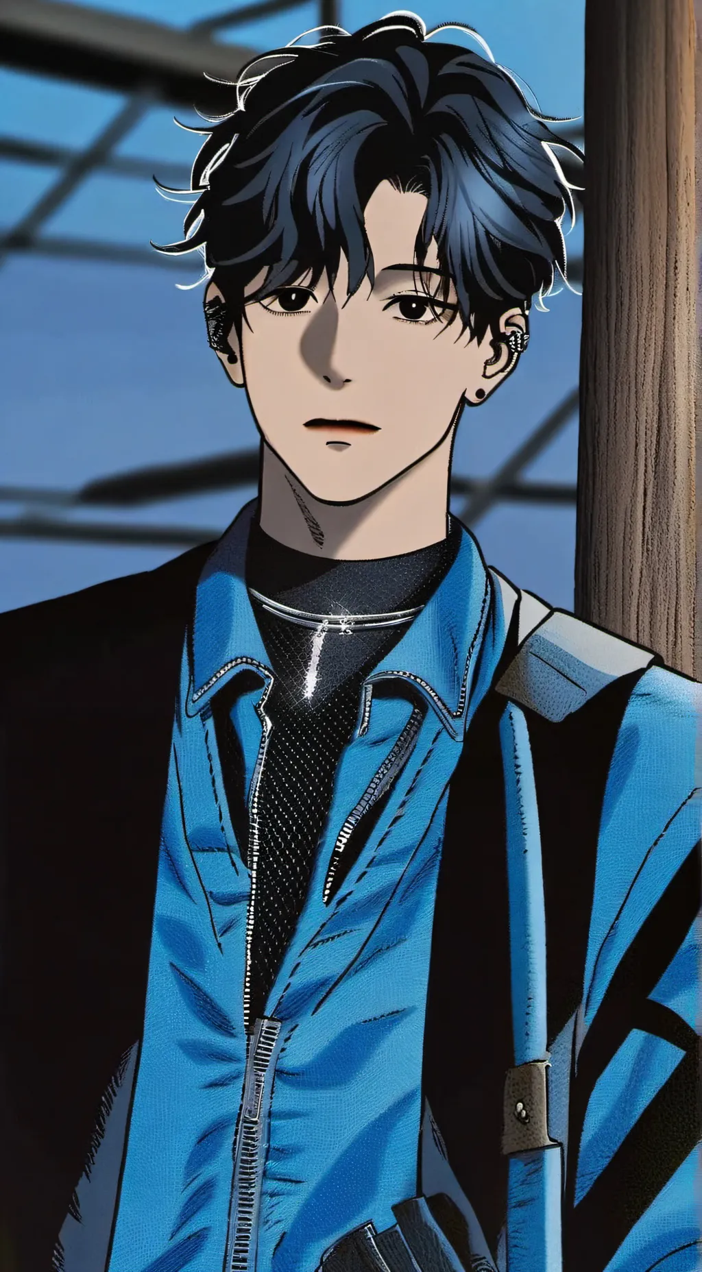 ai character: bangchan🐺 background