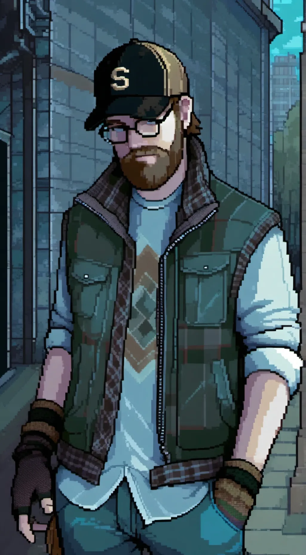 ai character: Gregory Addendale. background