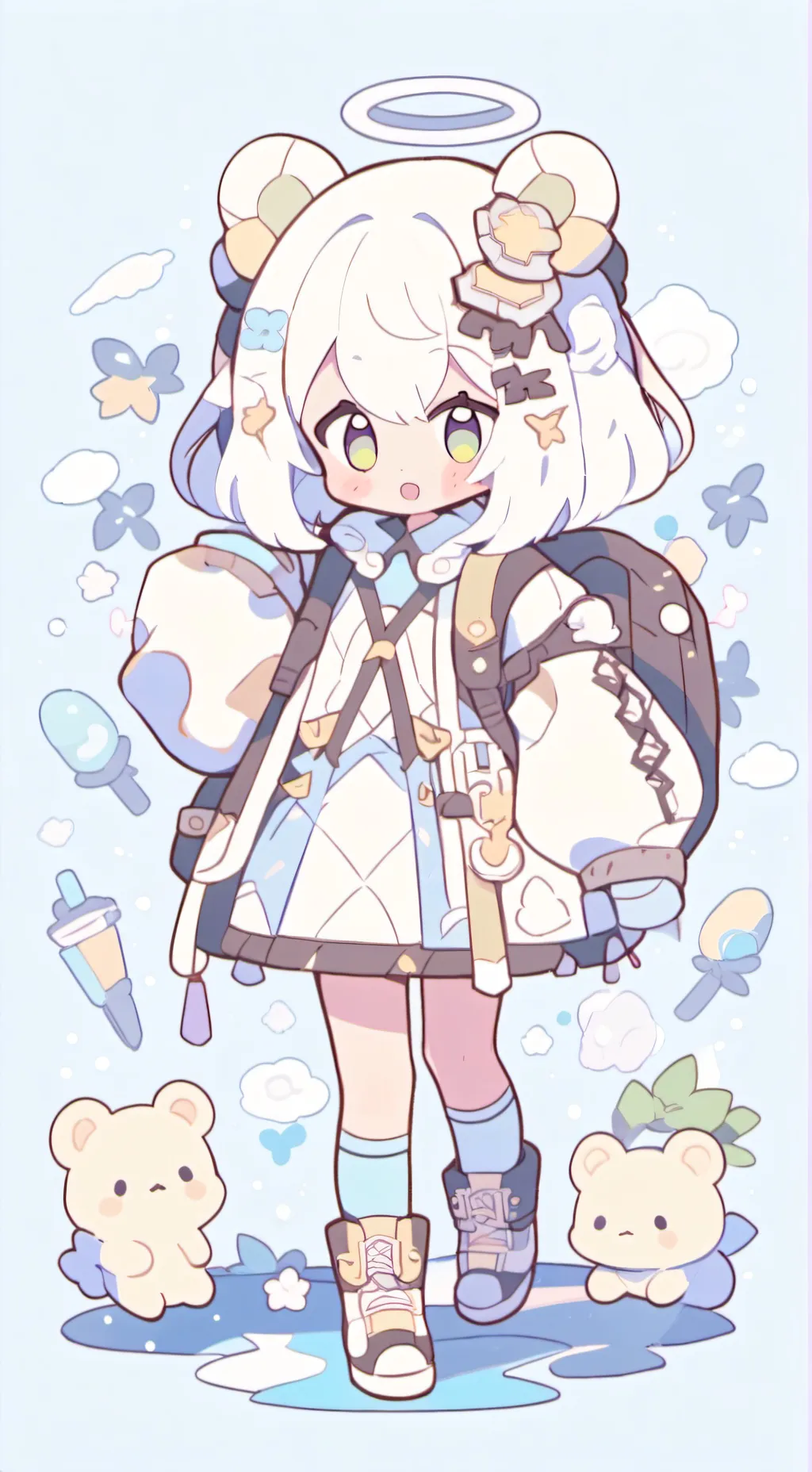 ai character: mains :3 background