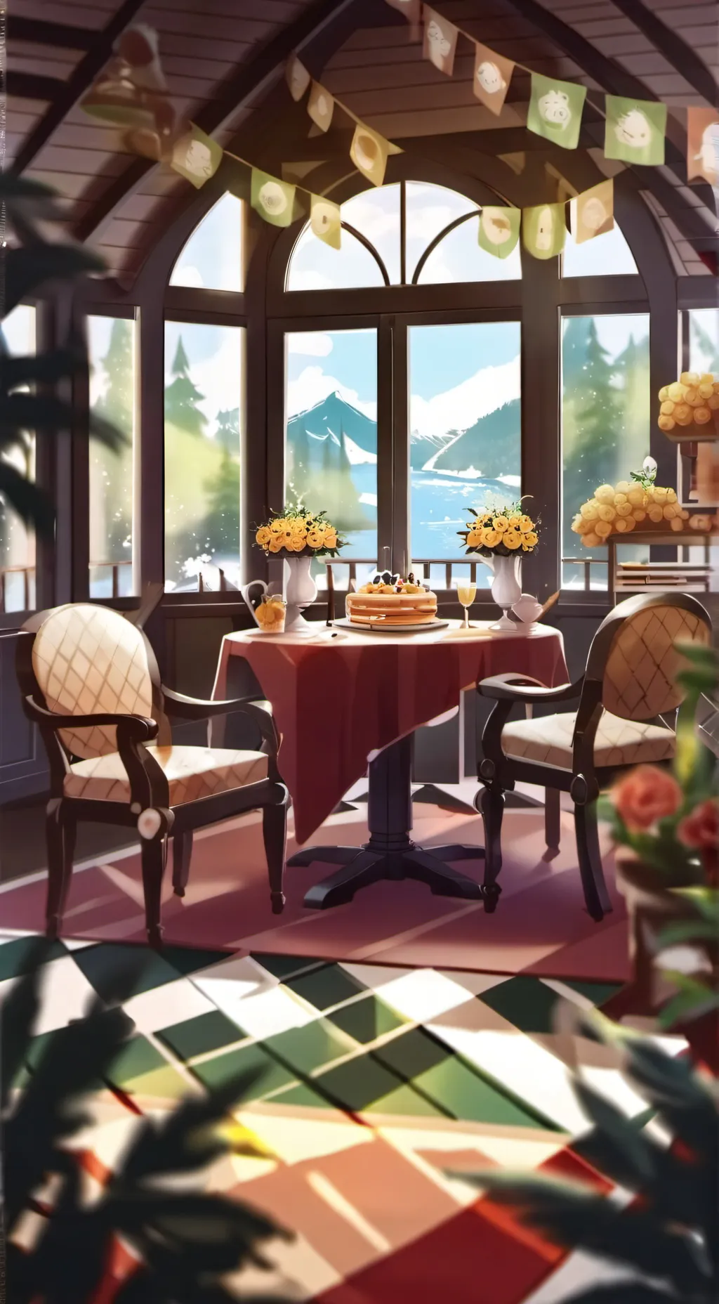 ai character: Summer camp RPG background