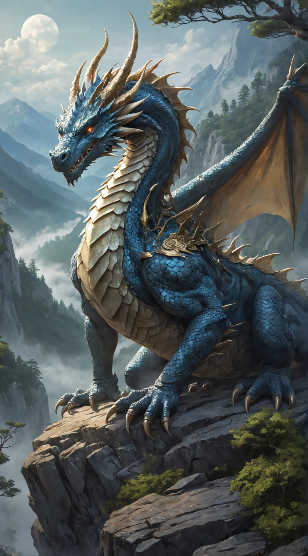 ai character: Dragon background