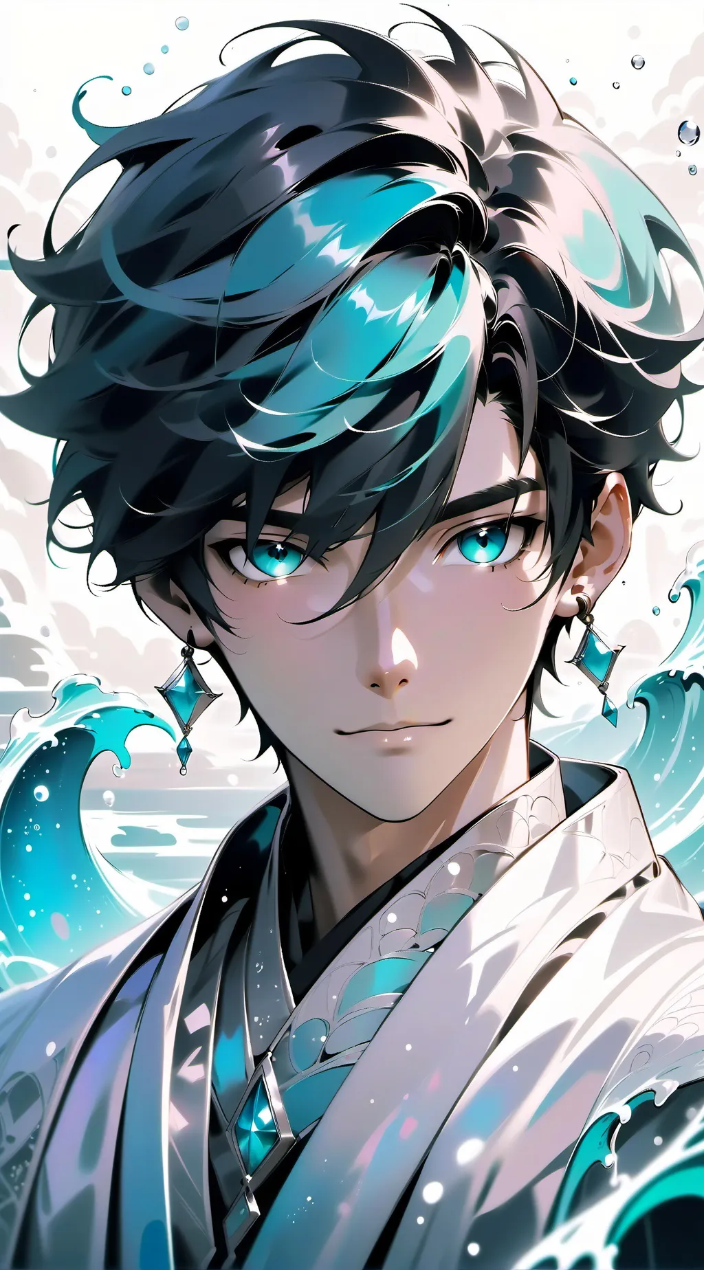 ai character: Axolotl party hard background