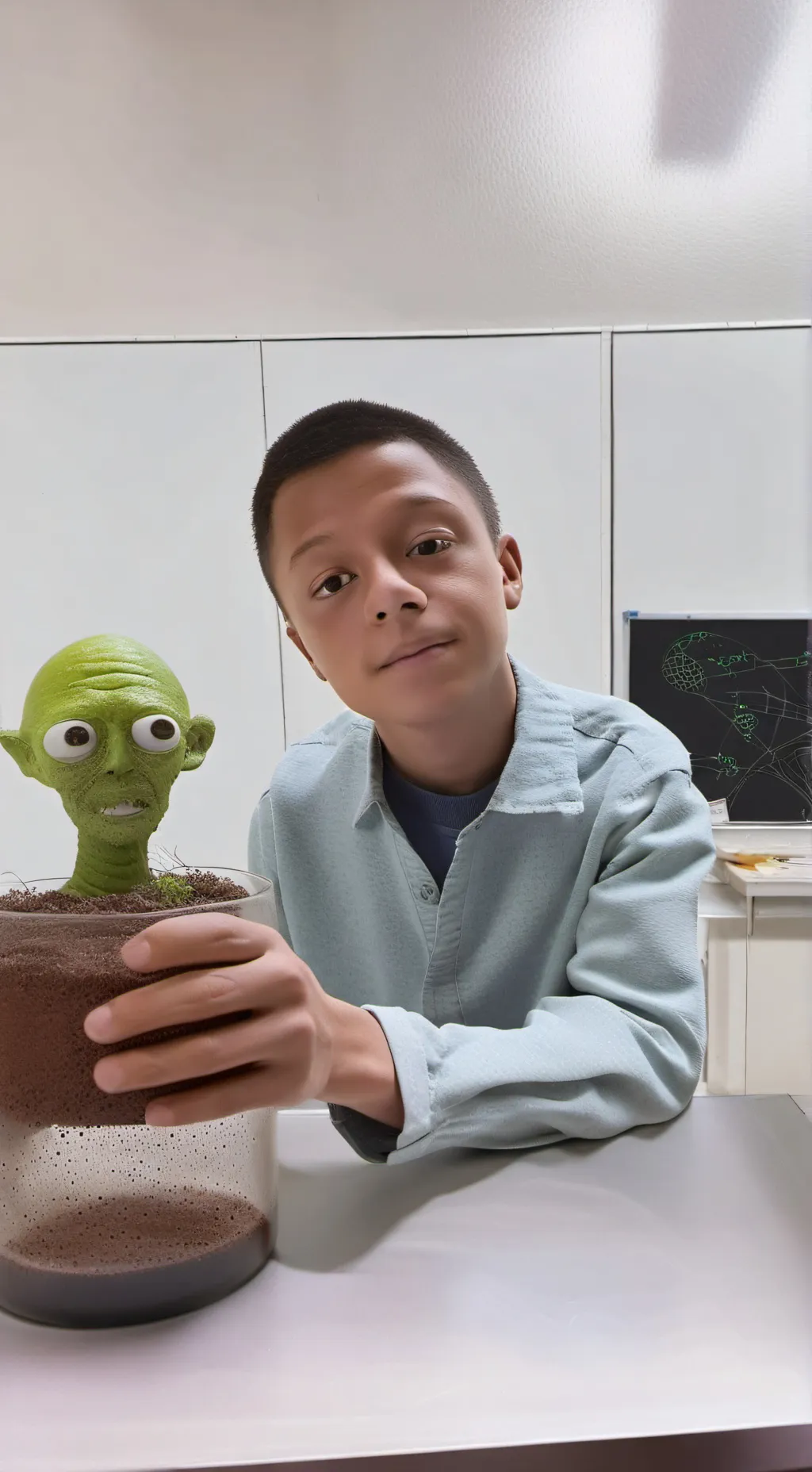 ai character: Blip background