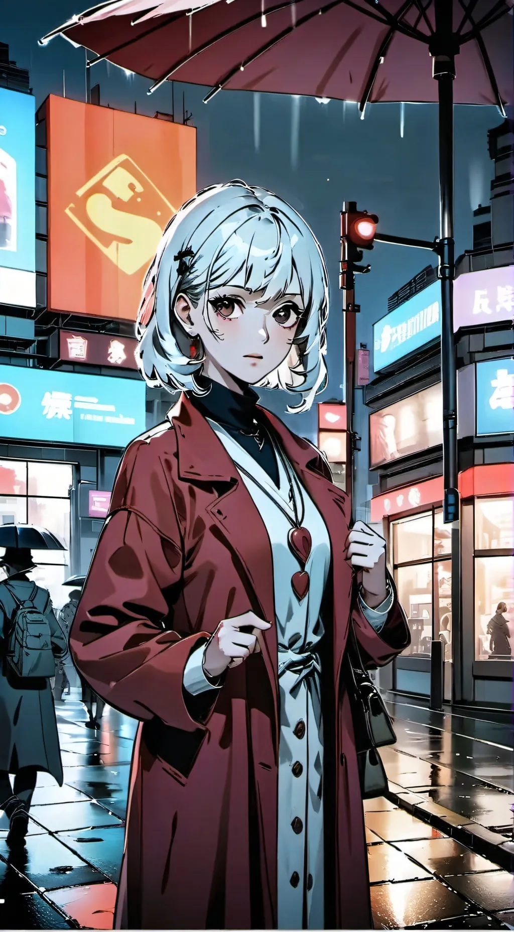 ai character: ア二カちゃん background