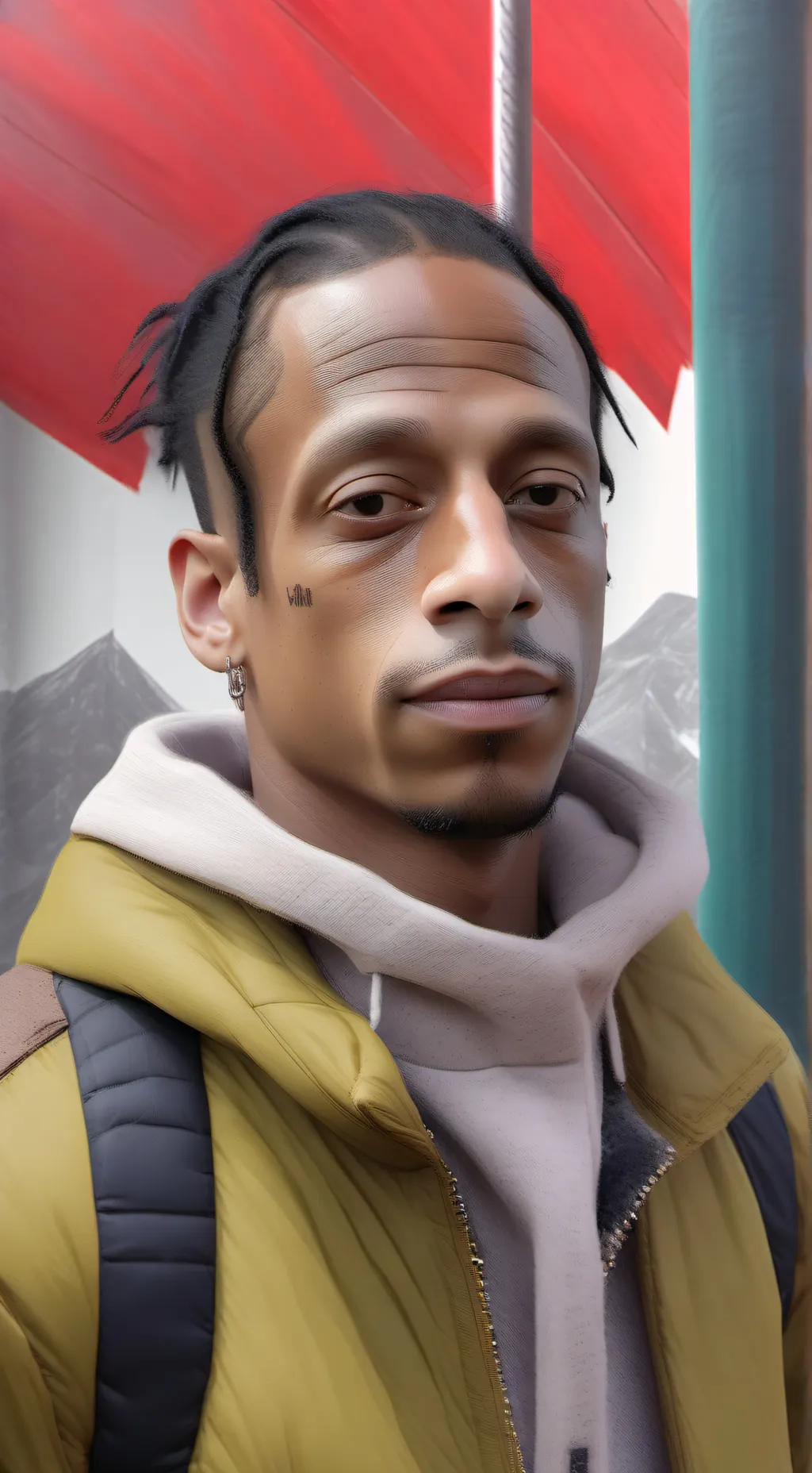 ai character: Travis Scott mha background