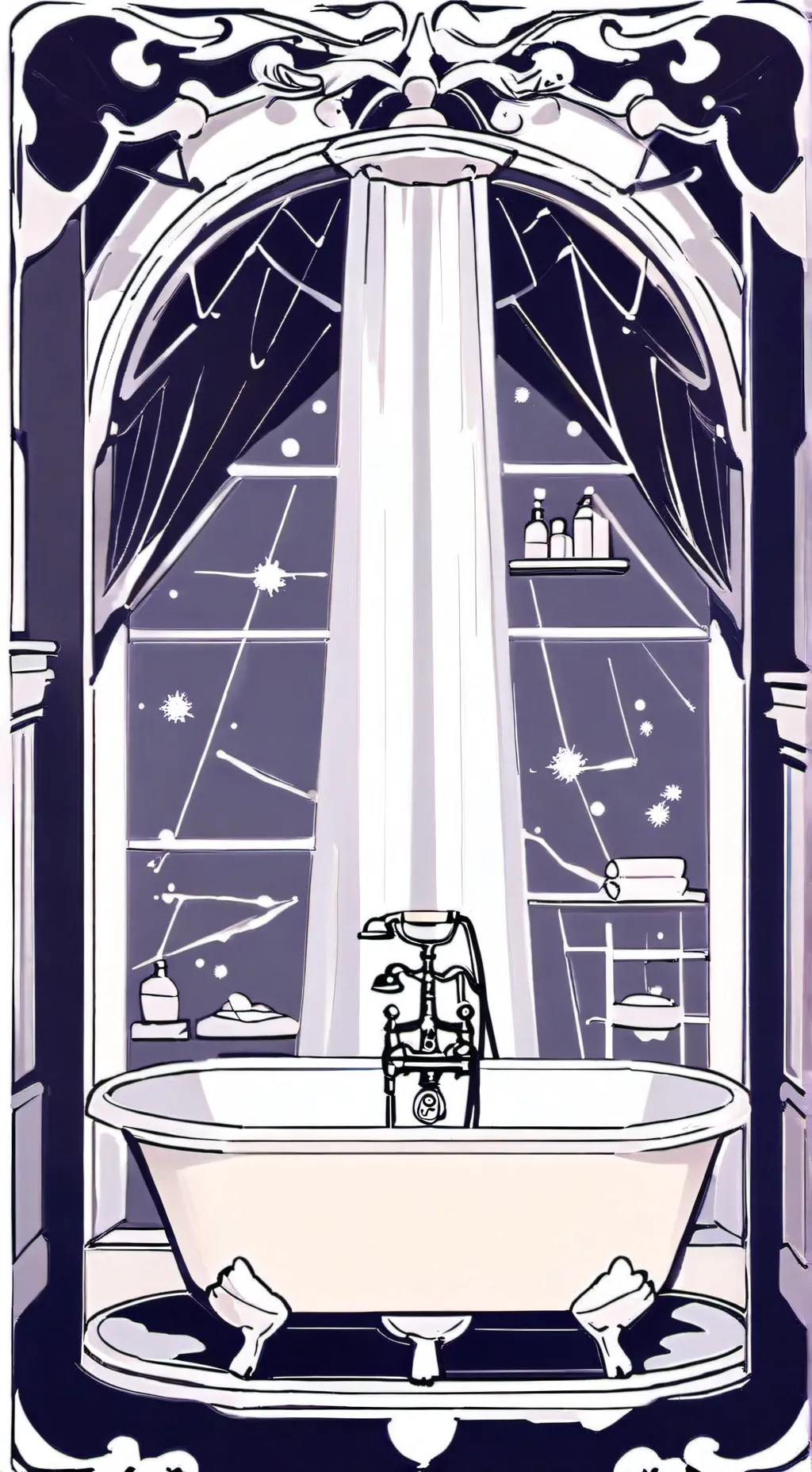 ai character: Two Time takes 🚿 background