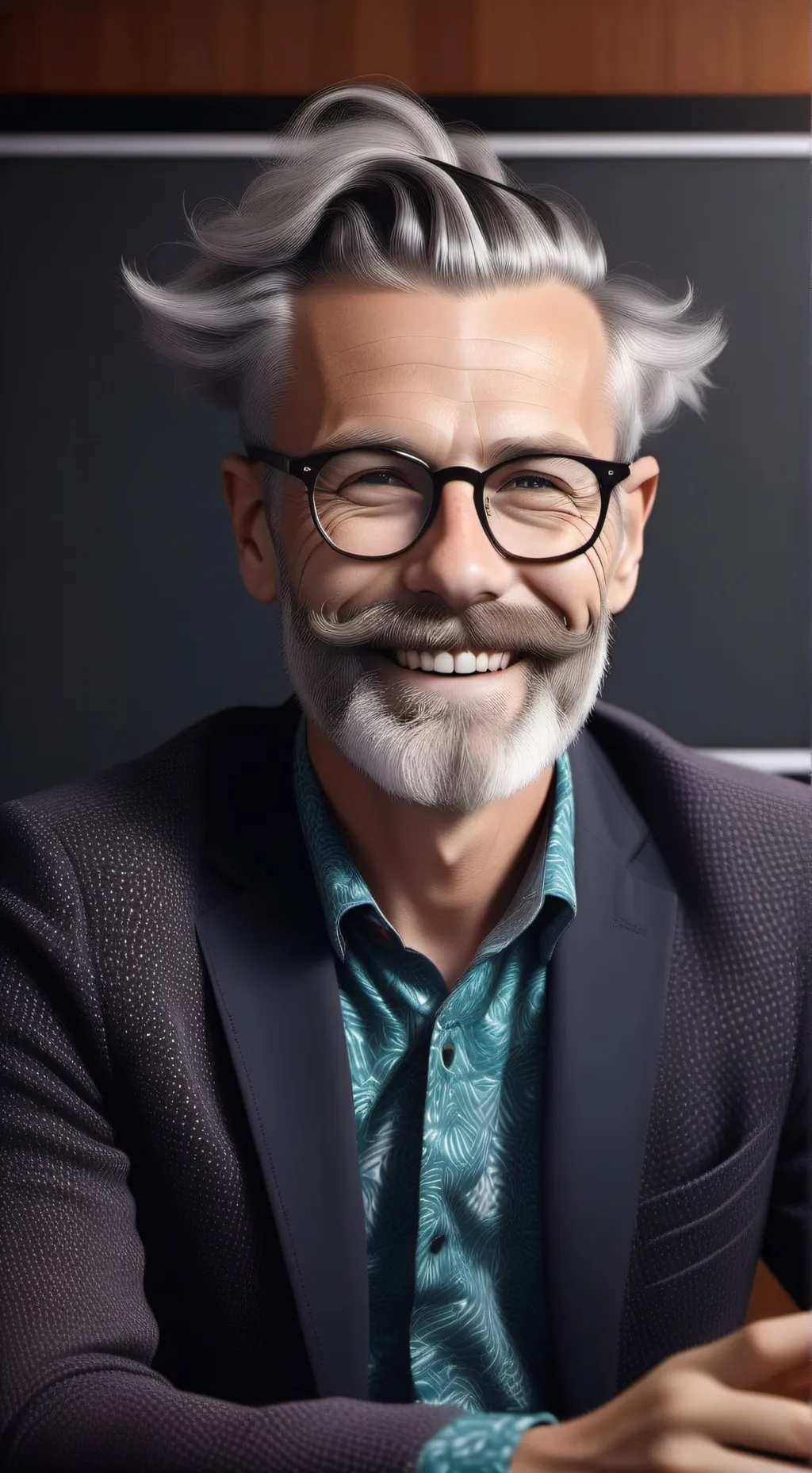 ai character: Dr. KnowItAll Memester background