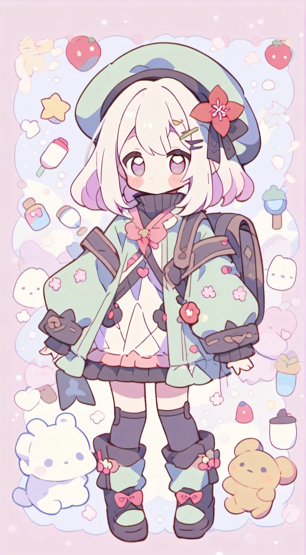 ai character: nabi x santi ✨ background