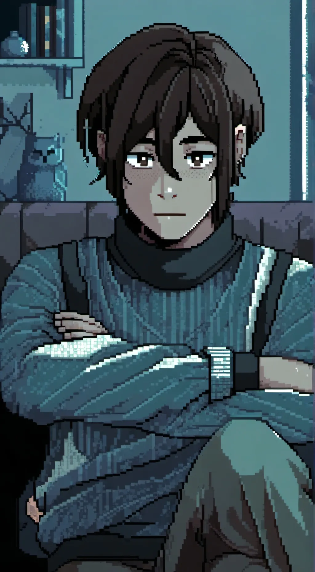 ai character: ♫♪𝙰𝚗𝚍𝚢♪♫ background