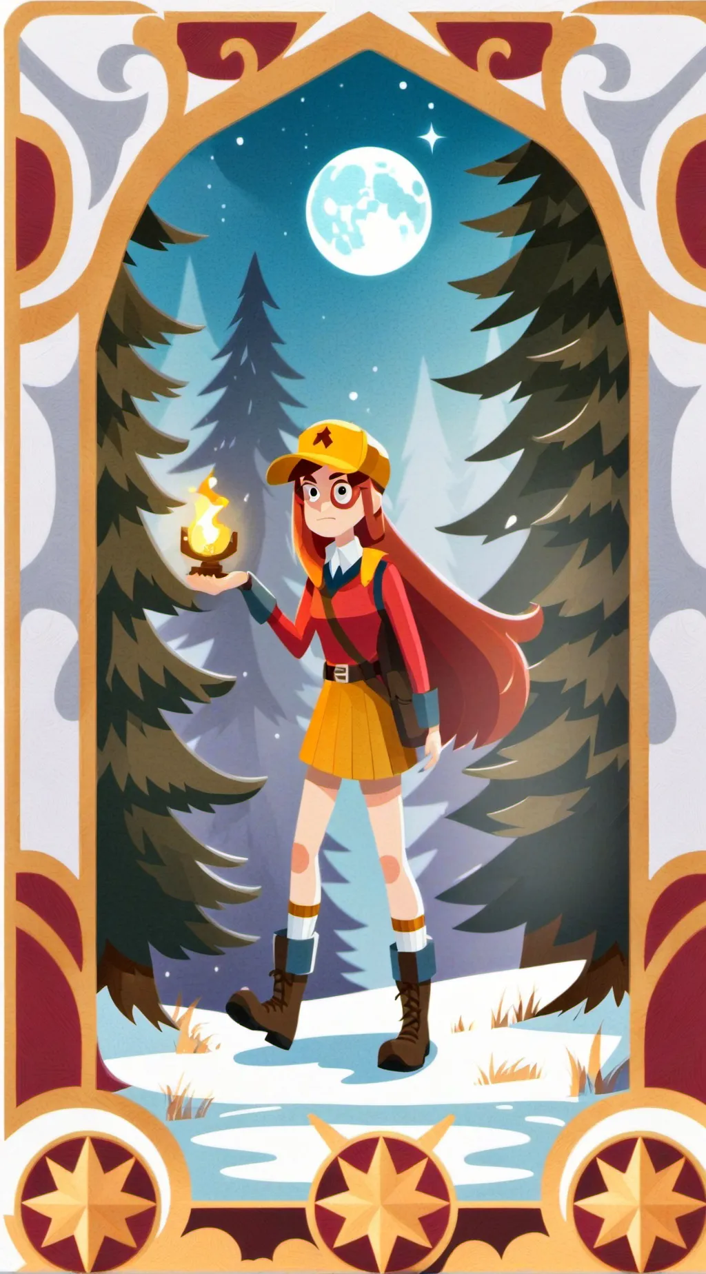 ai character: Gravity Falls background