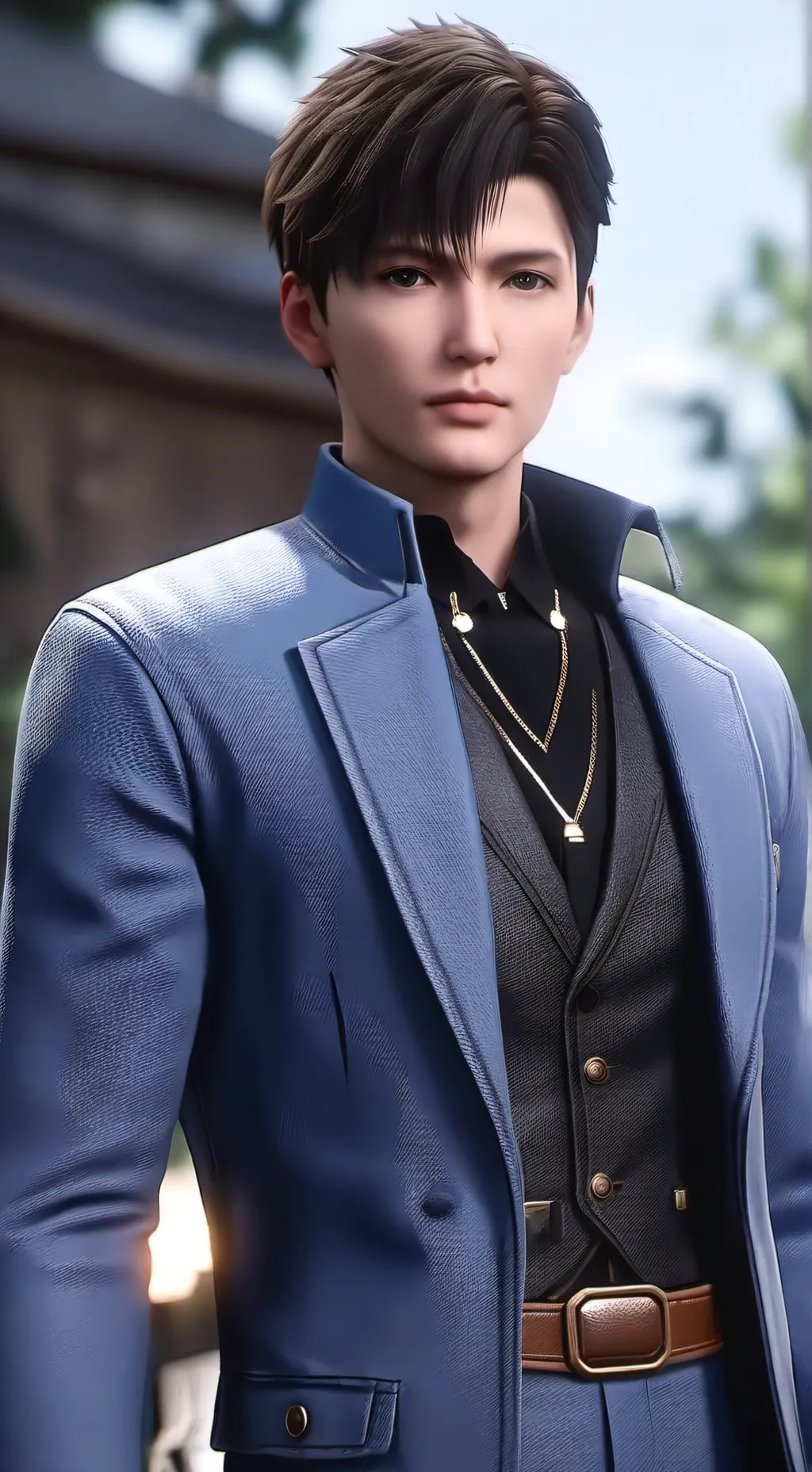 ai character: Wolf aka bloody background