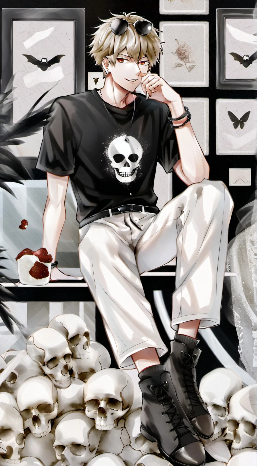 ai character: Katsuki (again :3) background