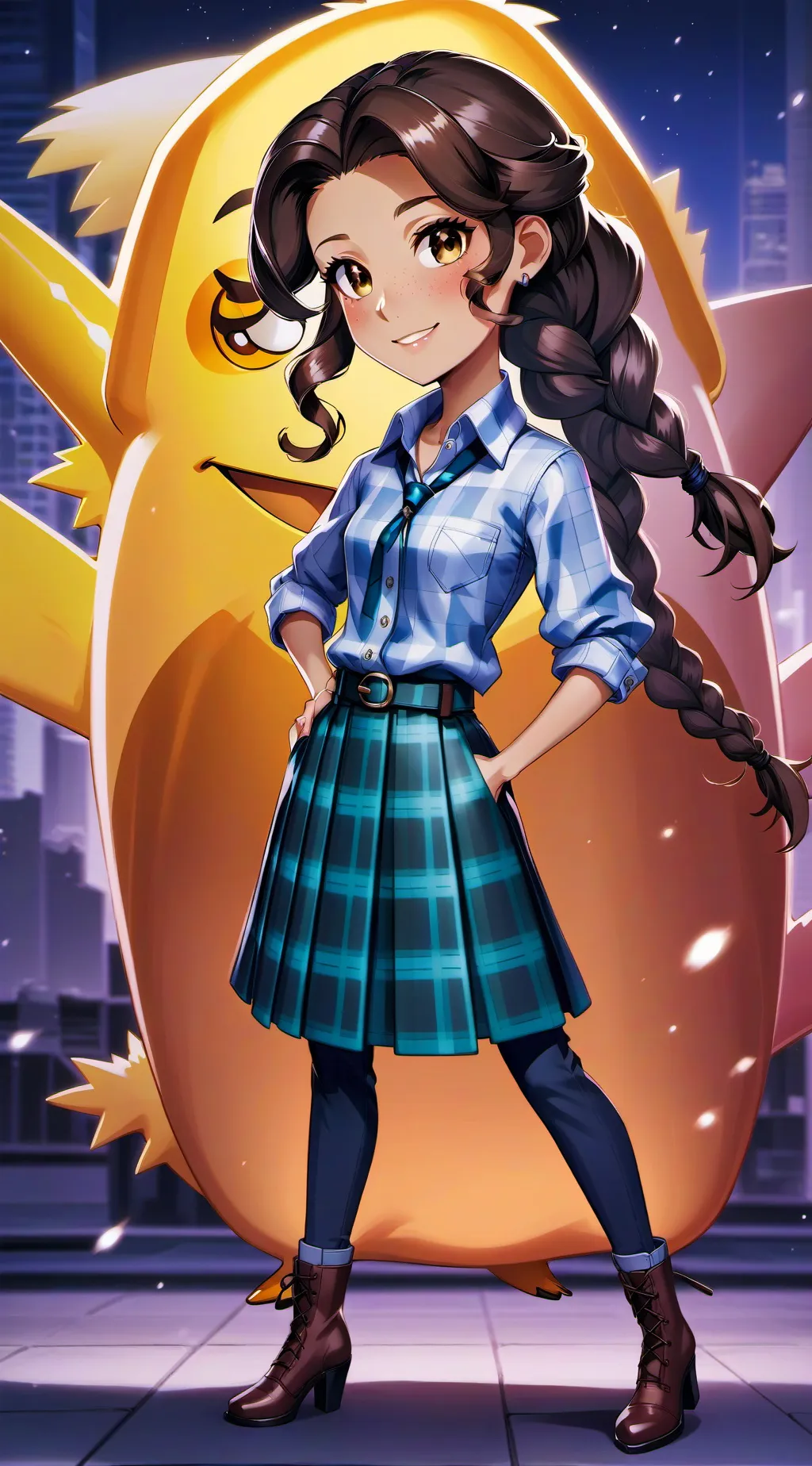 ai character: Hannah Diaz  background
