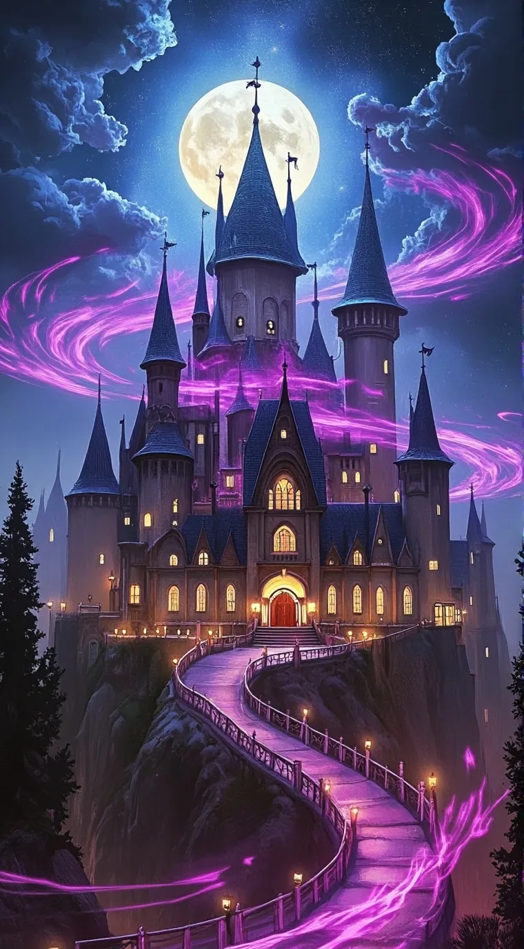 ai character: NightFall Academy background