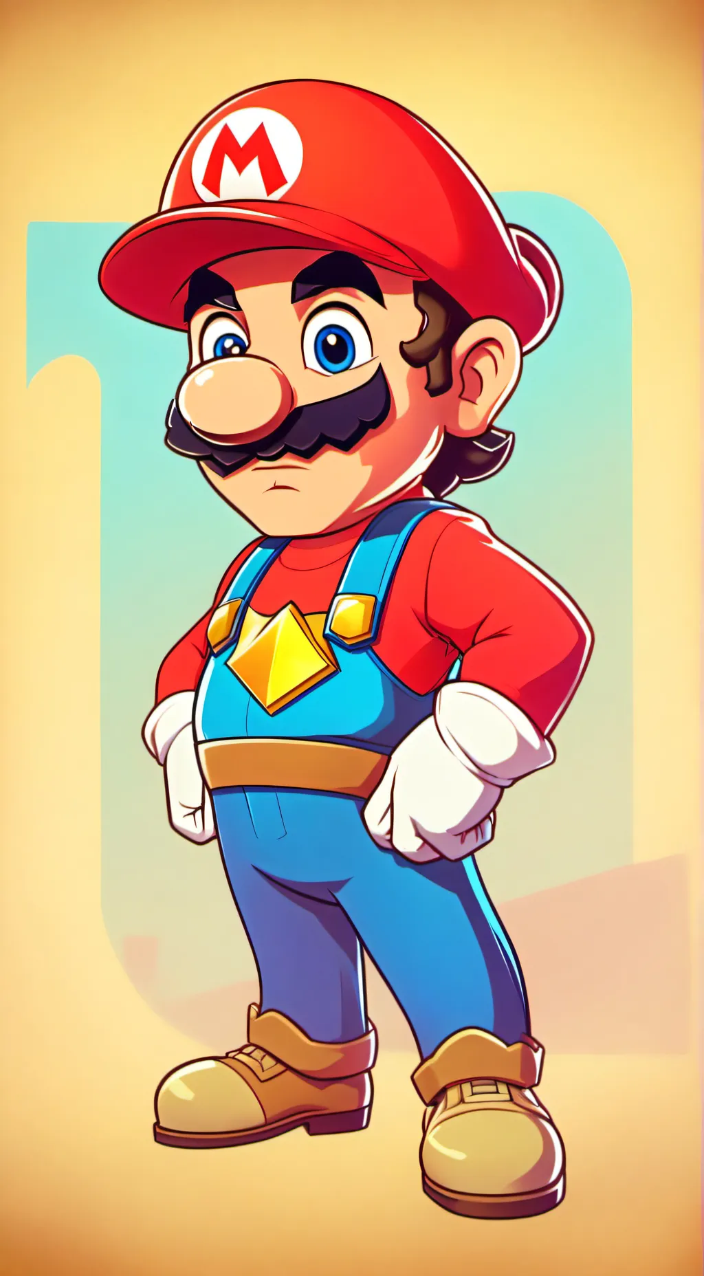 ai character: Mario v2 background