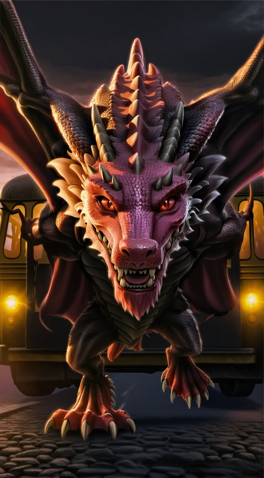 ai character: Dragons School. background
