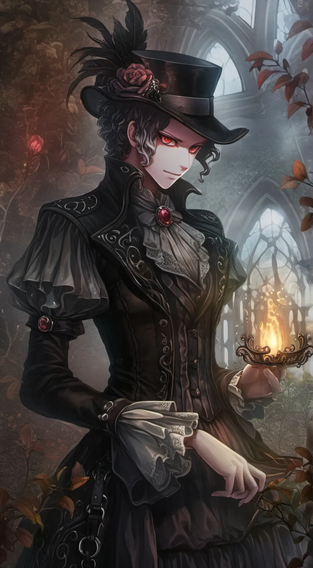 ai character: Nigh with muzan😏 background