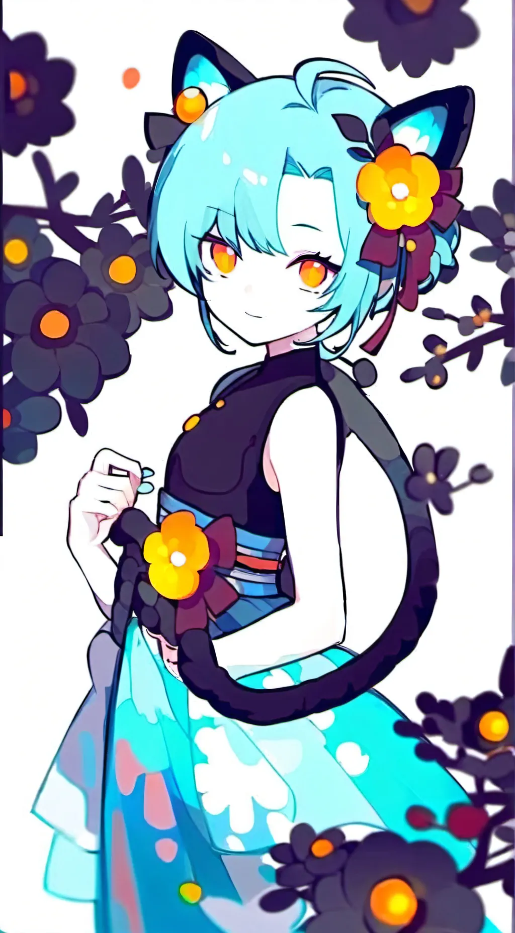 ai character: Moonflower💐🌑🌟 background