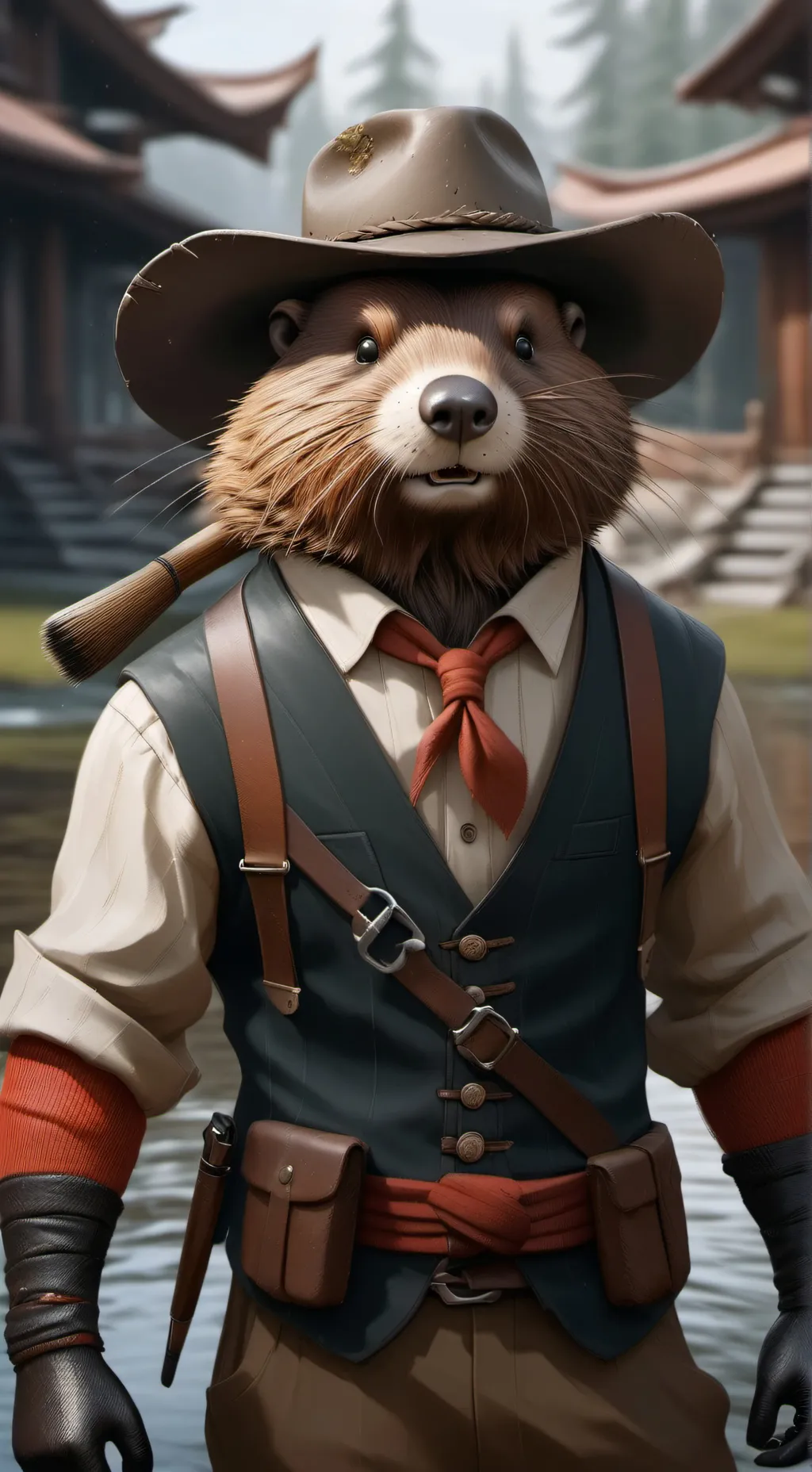 ai character: Bobrito Bandito  background