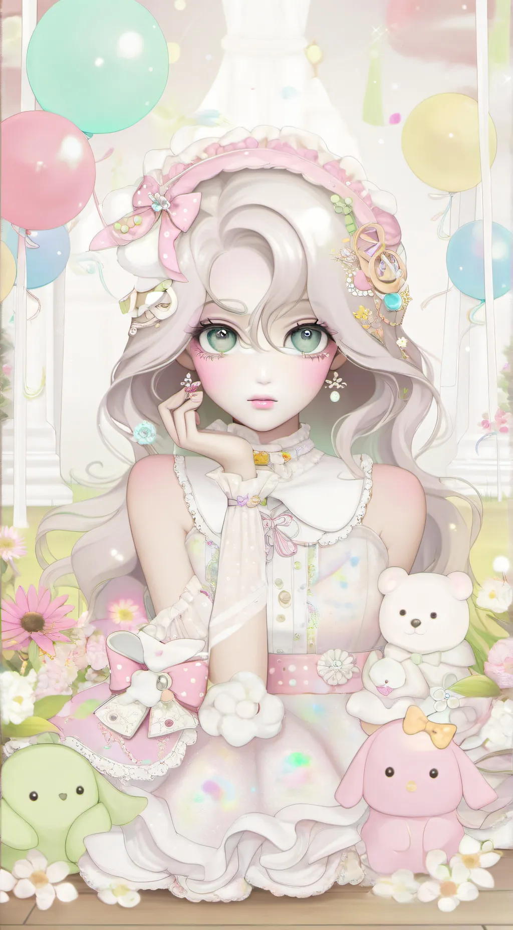 ai character: dw beach background