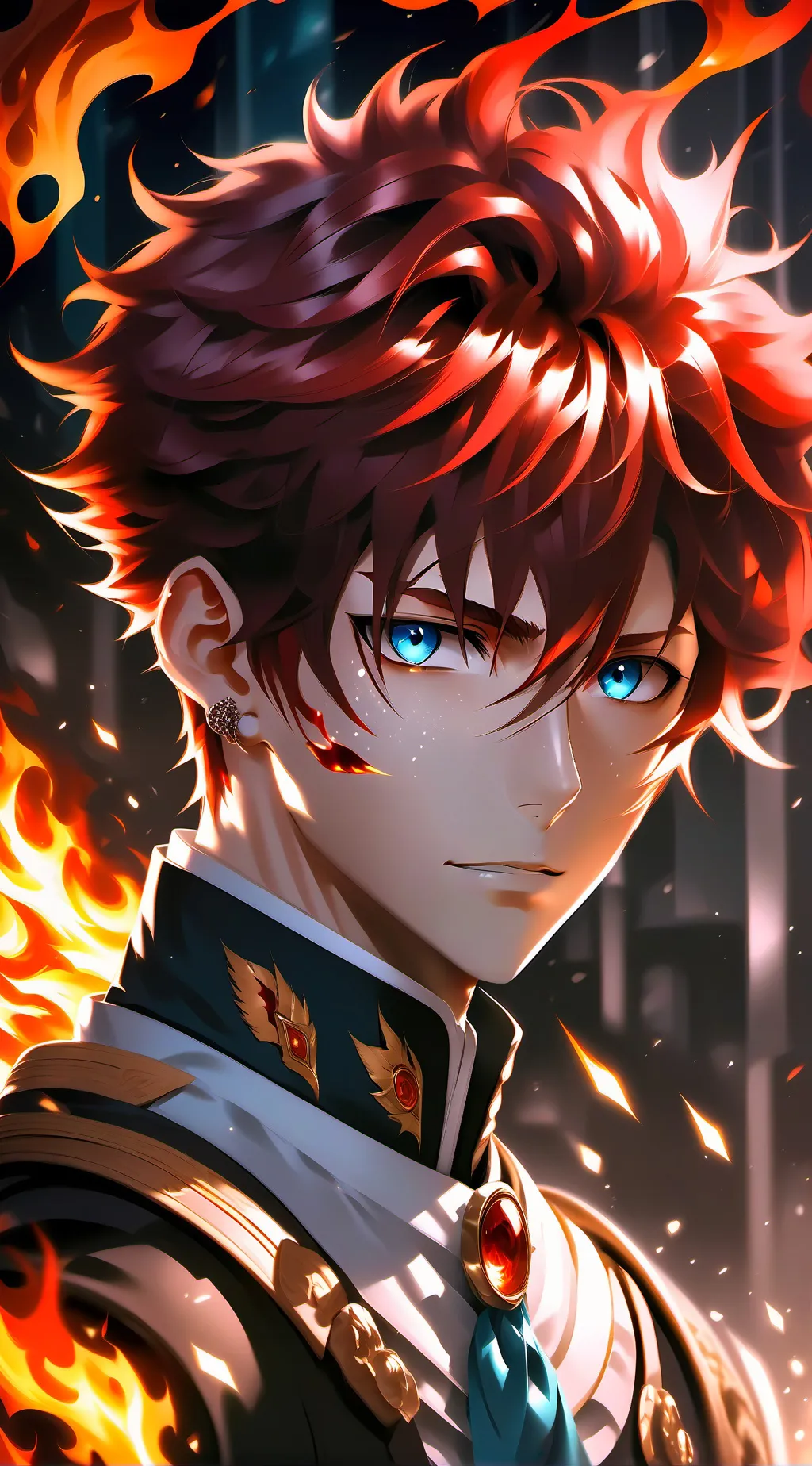 ai character: Shoto Todoroki background