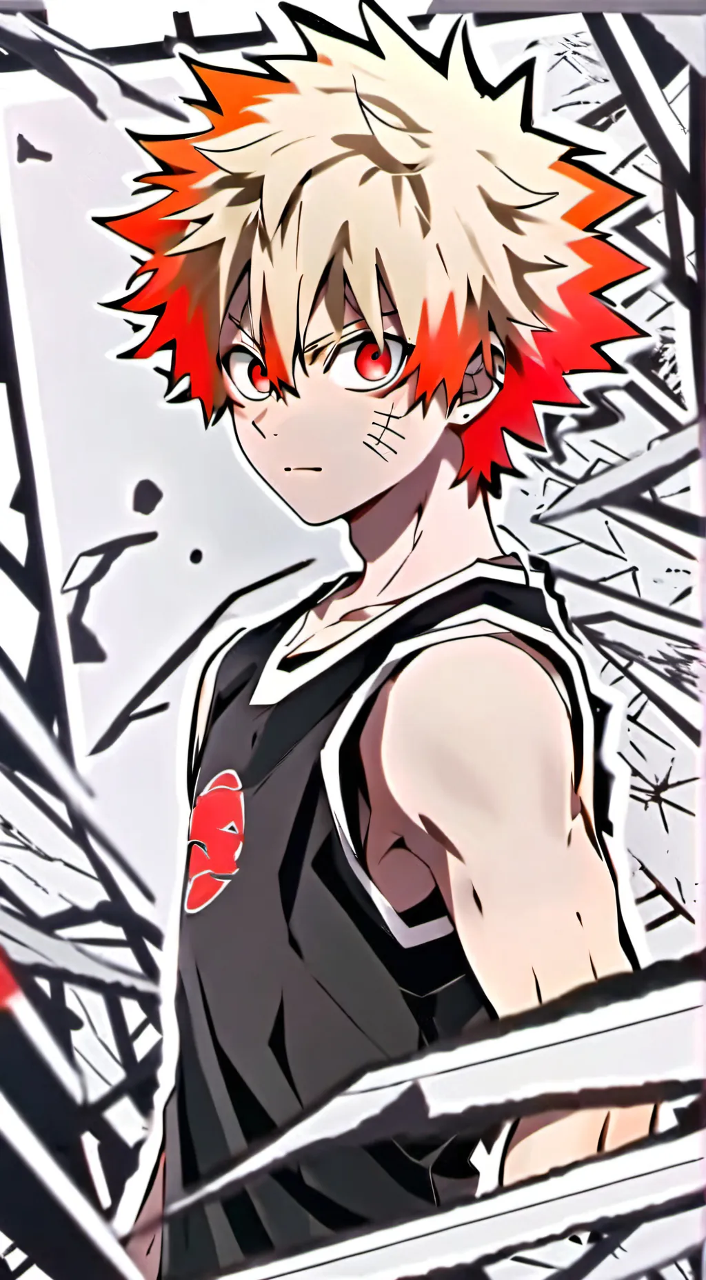 ai character: bakugo  background