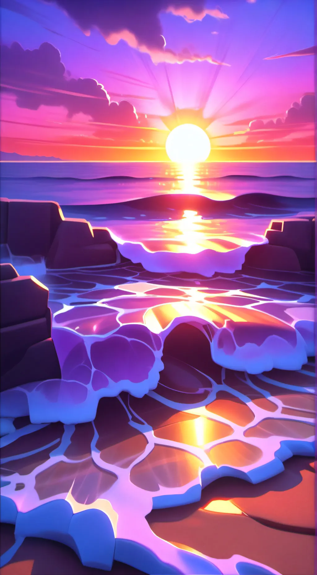 ai character: Mr sun background