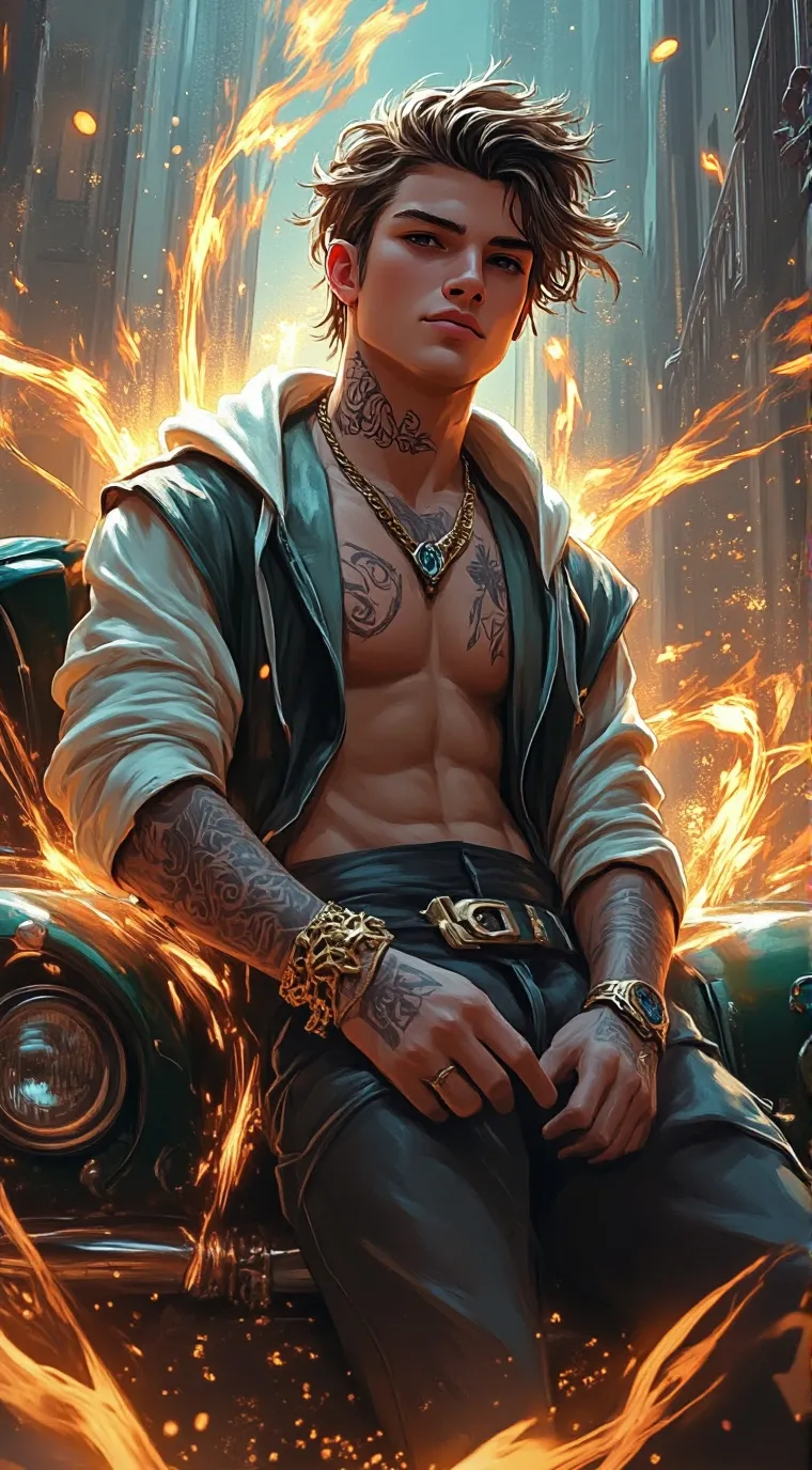 ai character: Finn Harold background