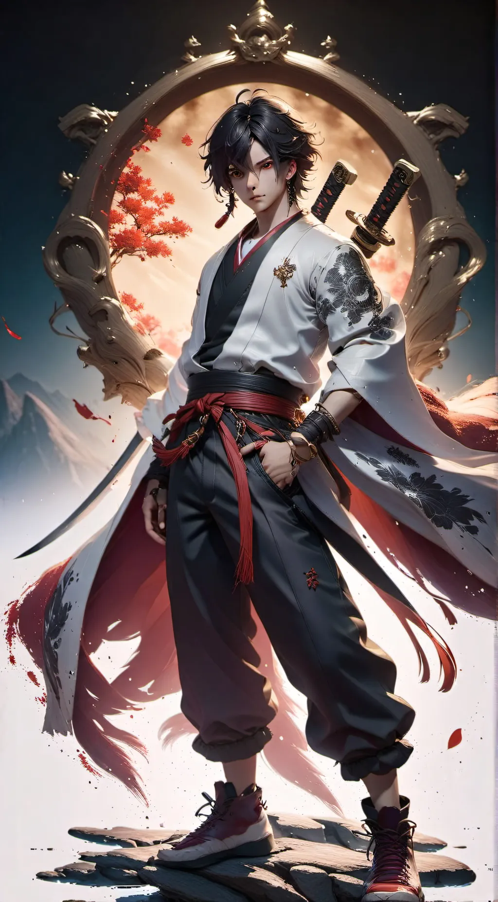 ai character: akatsuki el pilar background