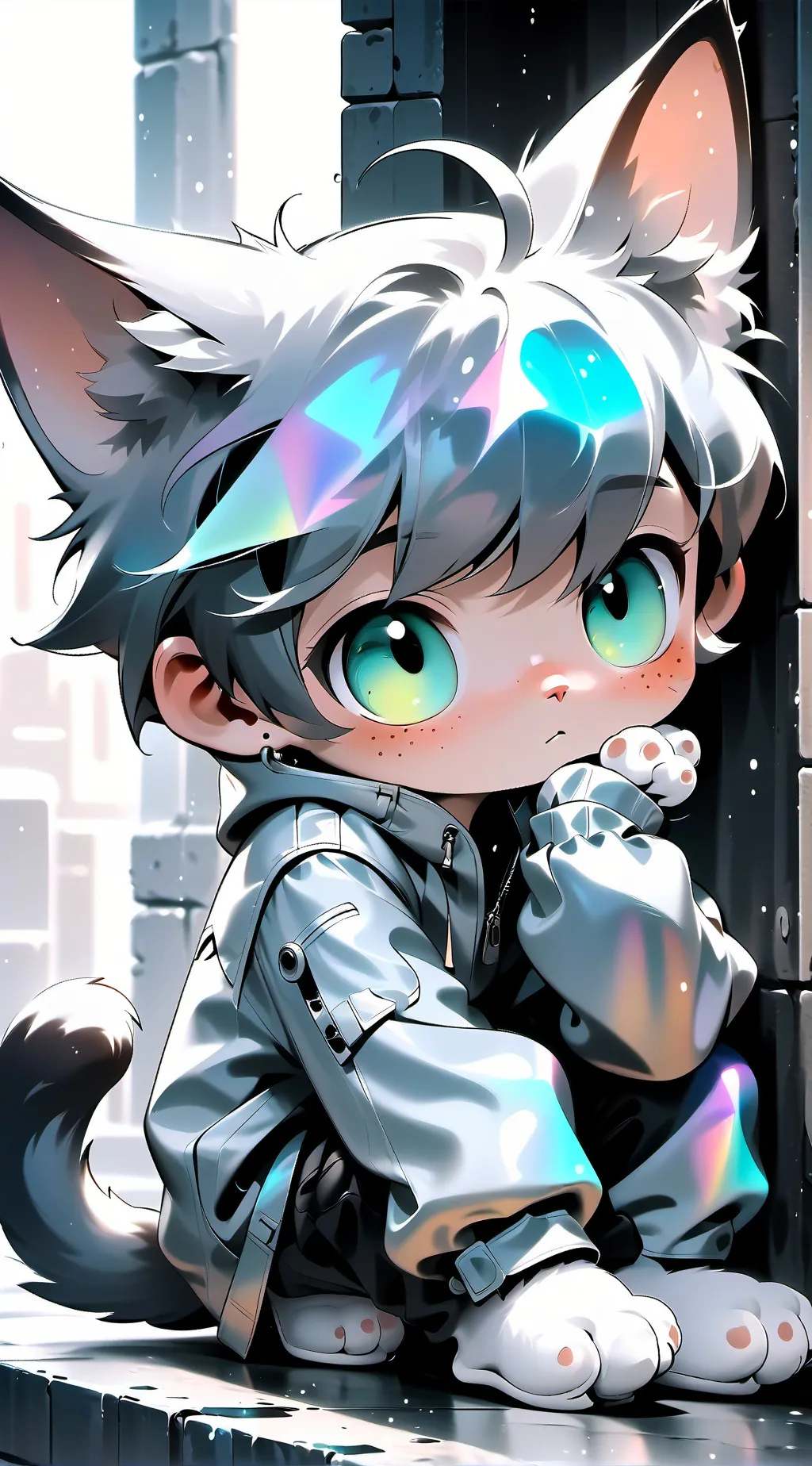 ai character: Gray Sprunki  background