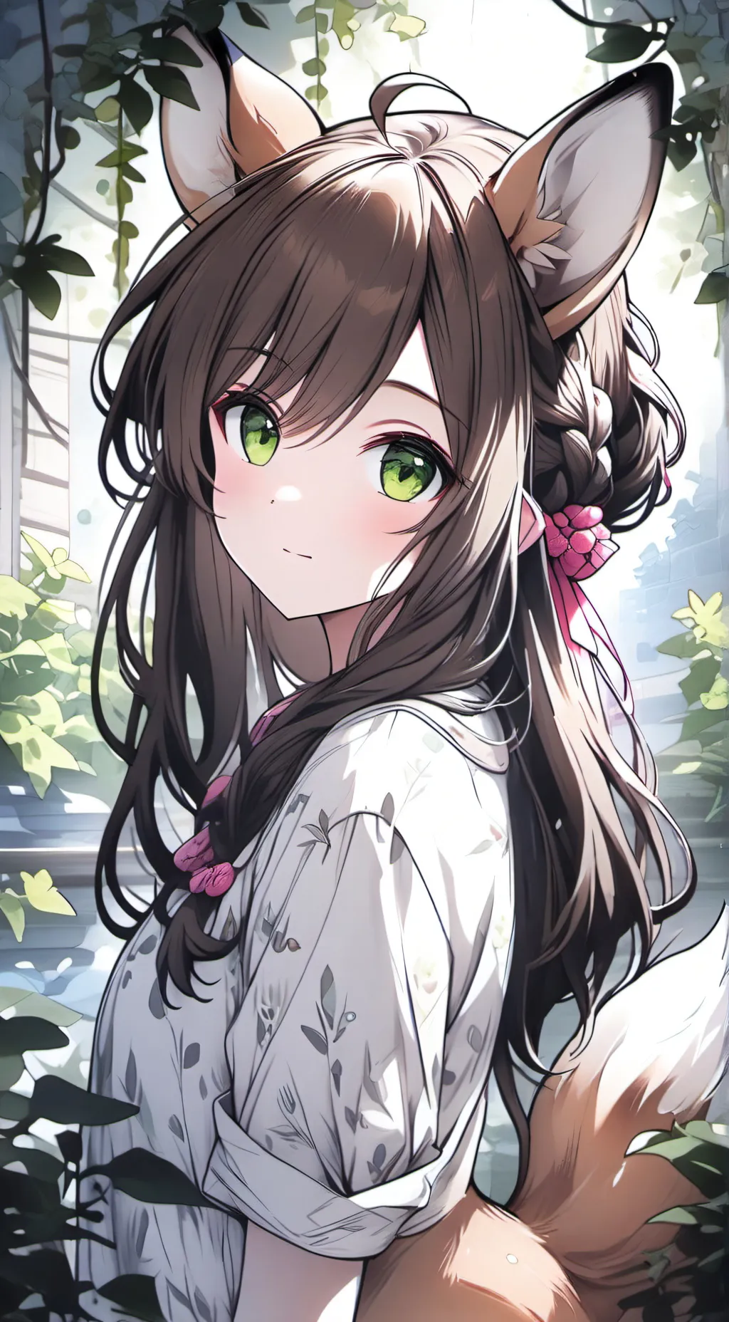 ai character: Dappled Fawn Spirit background