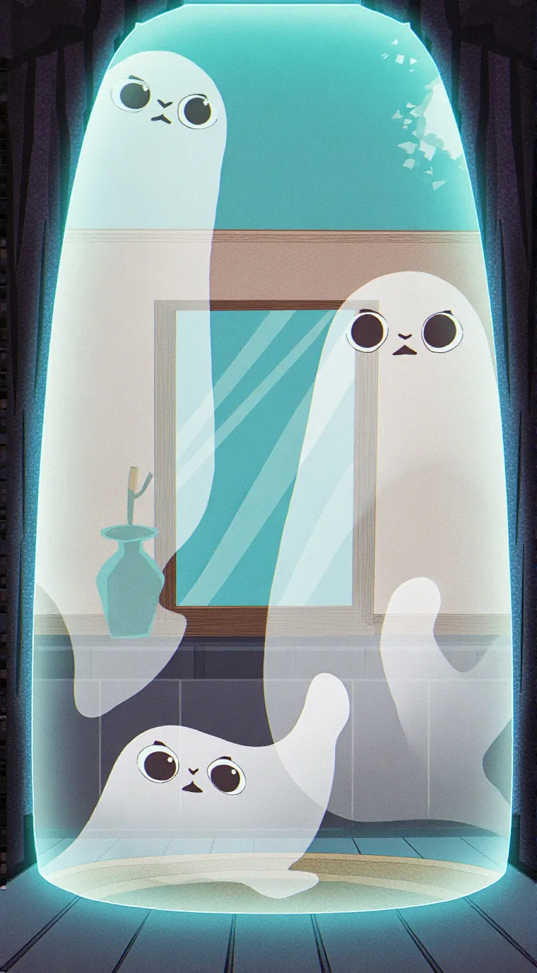 ai character: sprunki reacting  background