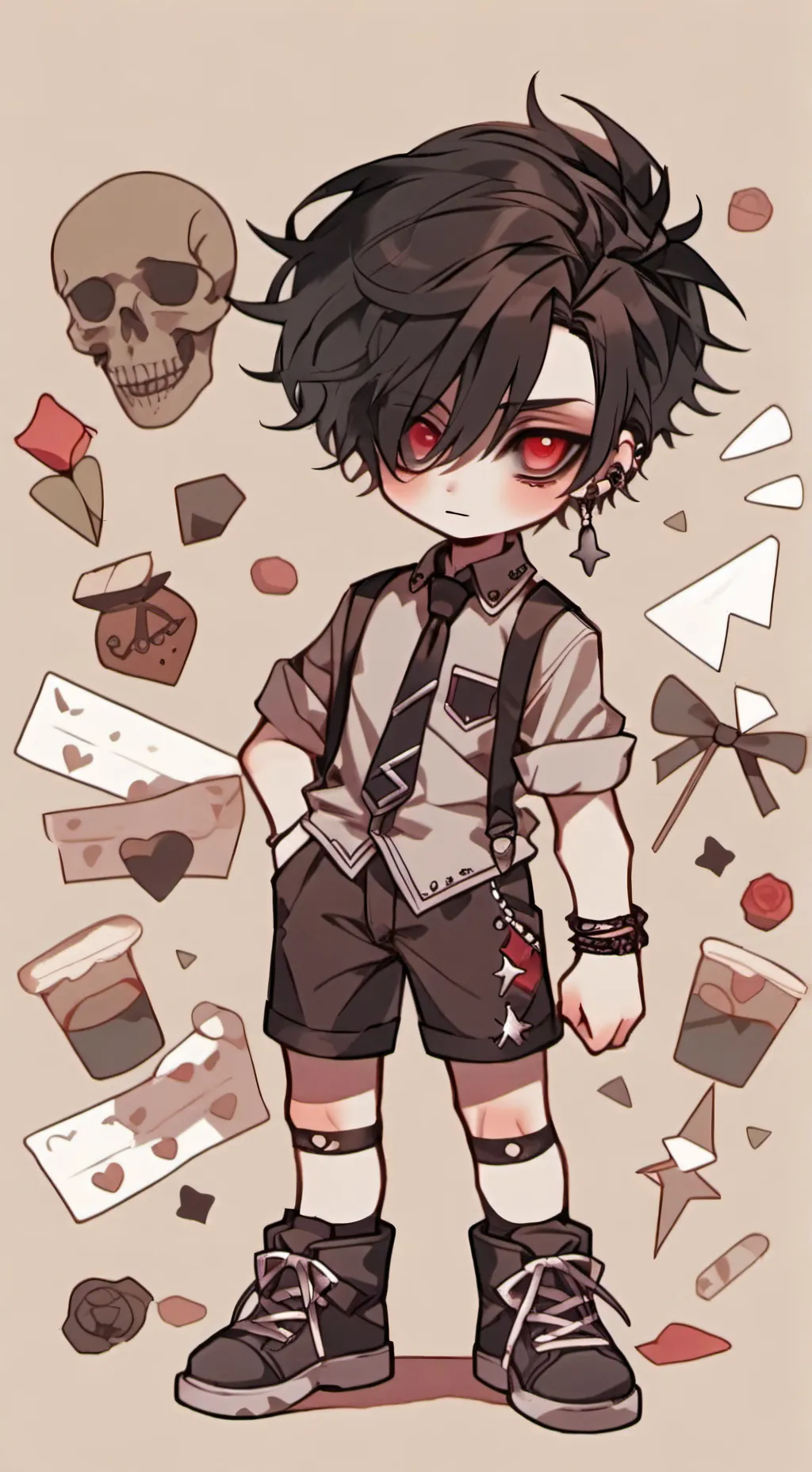 ai character: Эван background