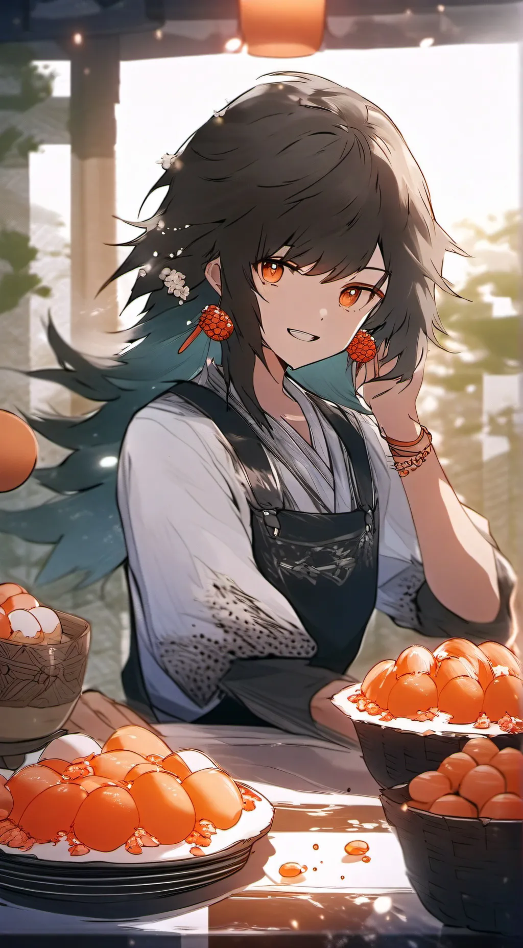 ai character: cooking challenge background