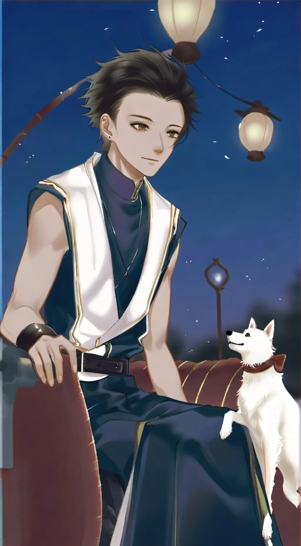 ai character: Саша  background