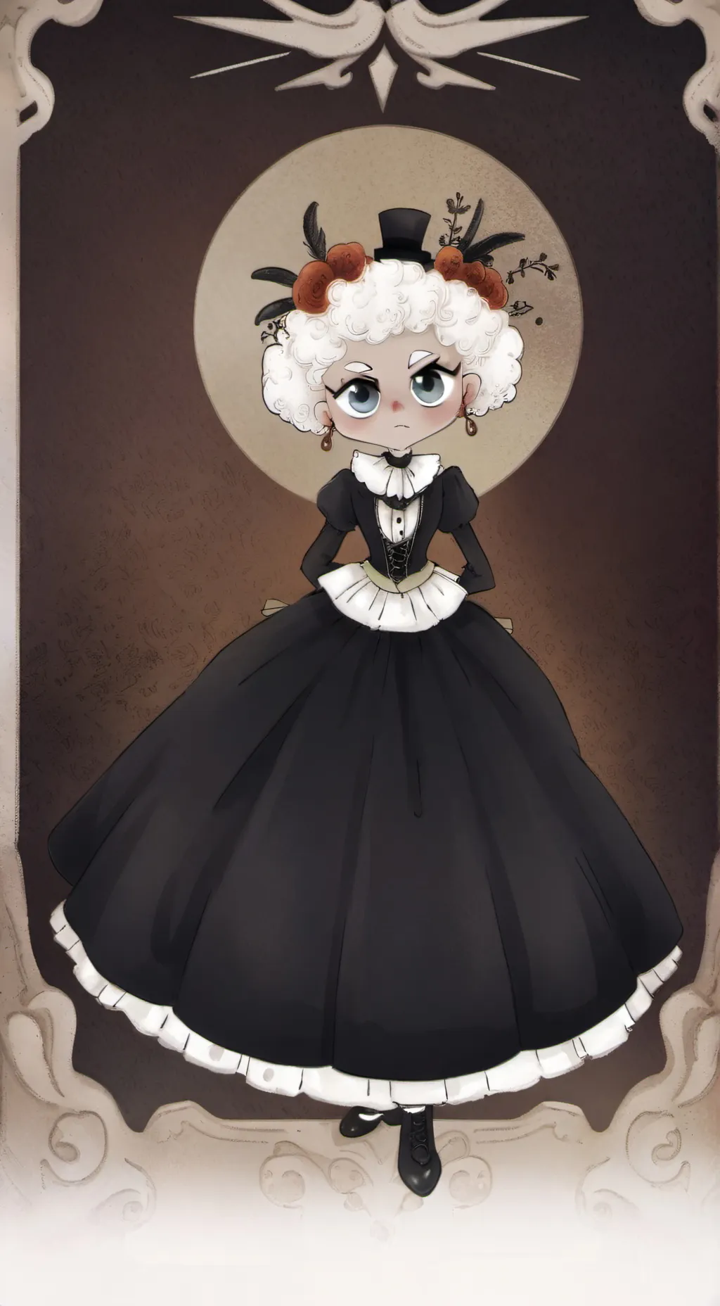 ai character: dw dandyswuorl xd background