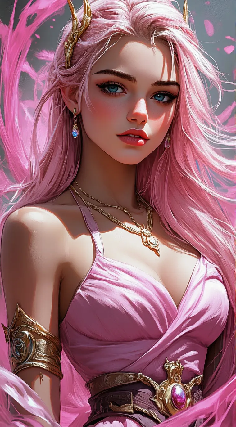 ai character: Girlie pops background