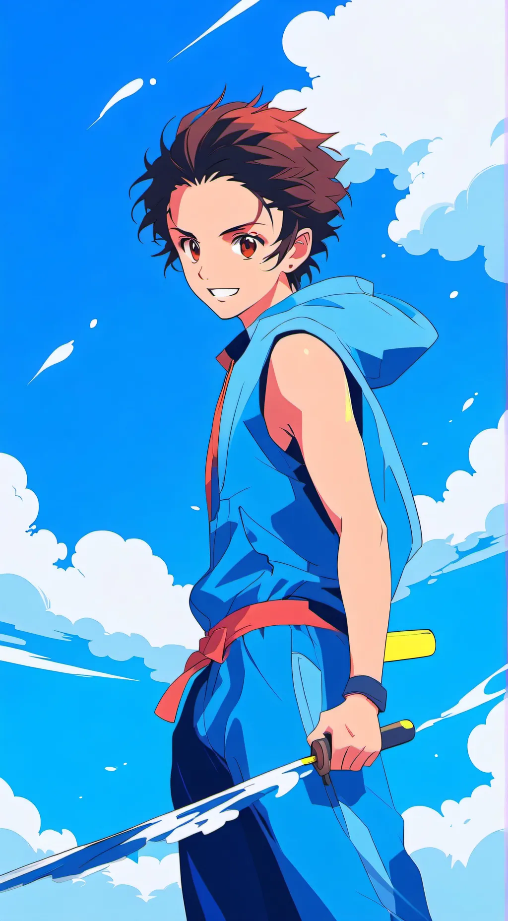 ai character: 🍓 Tanjiro kamado🍓 background