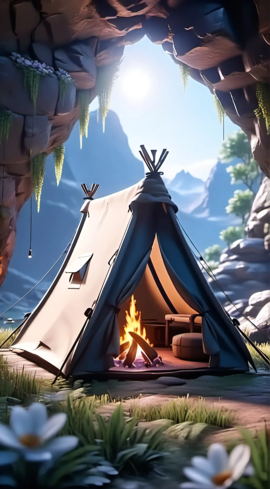 ai character: JJK CAMPING TRIP!  background