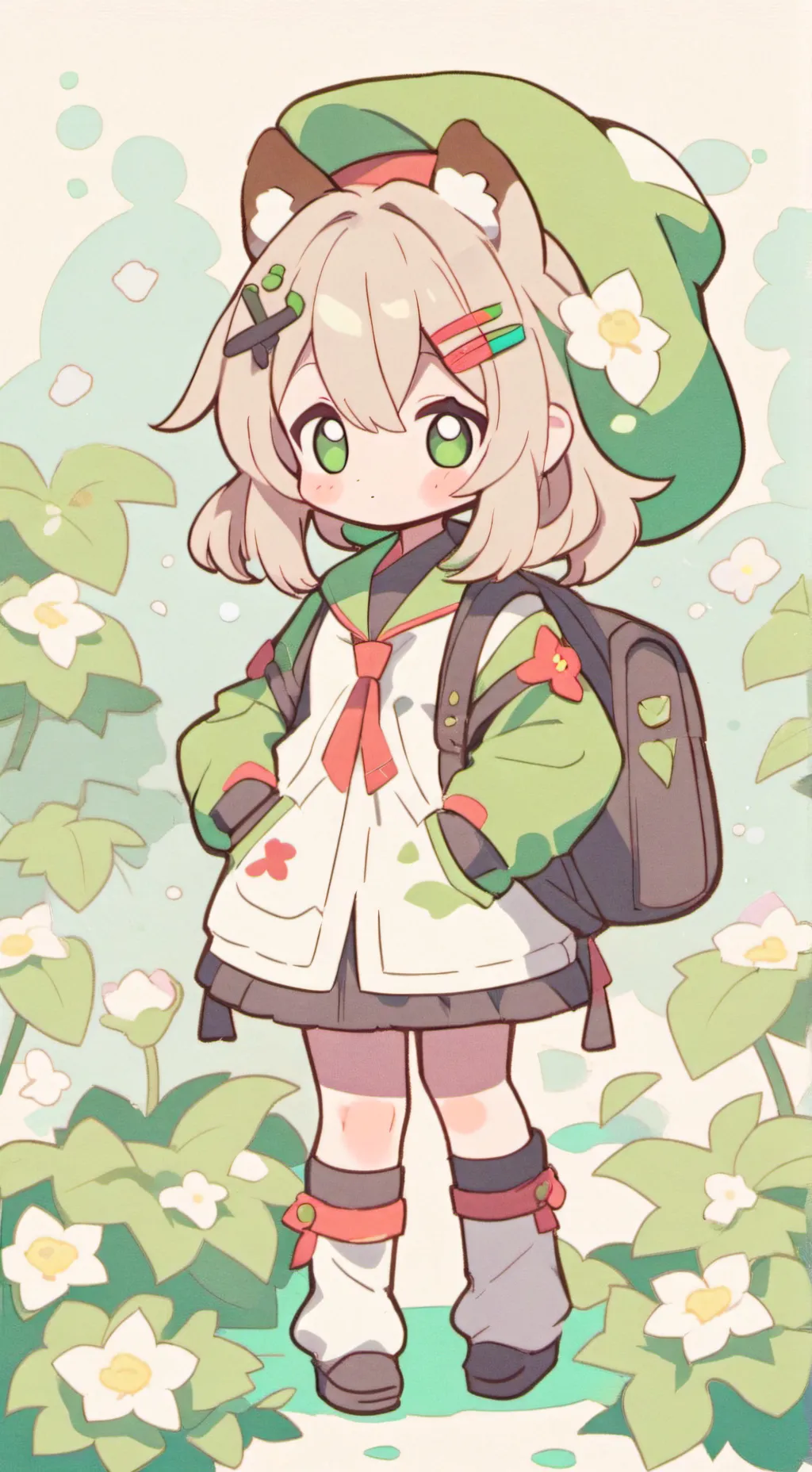 ai character: cry baby background