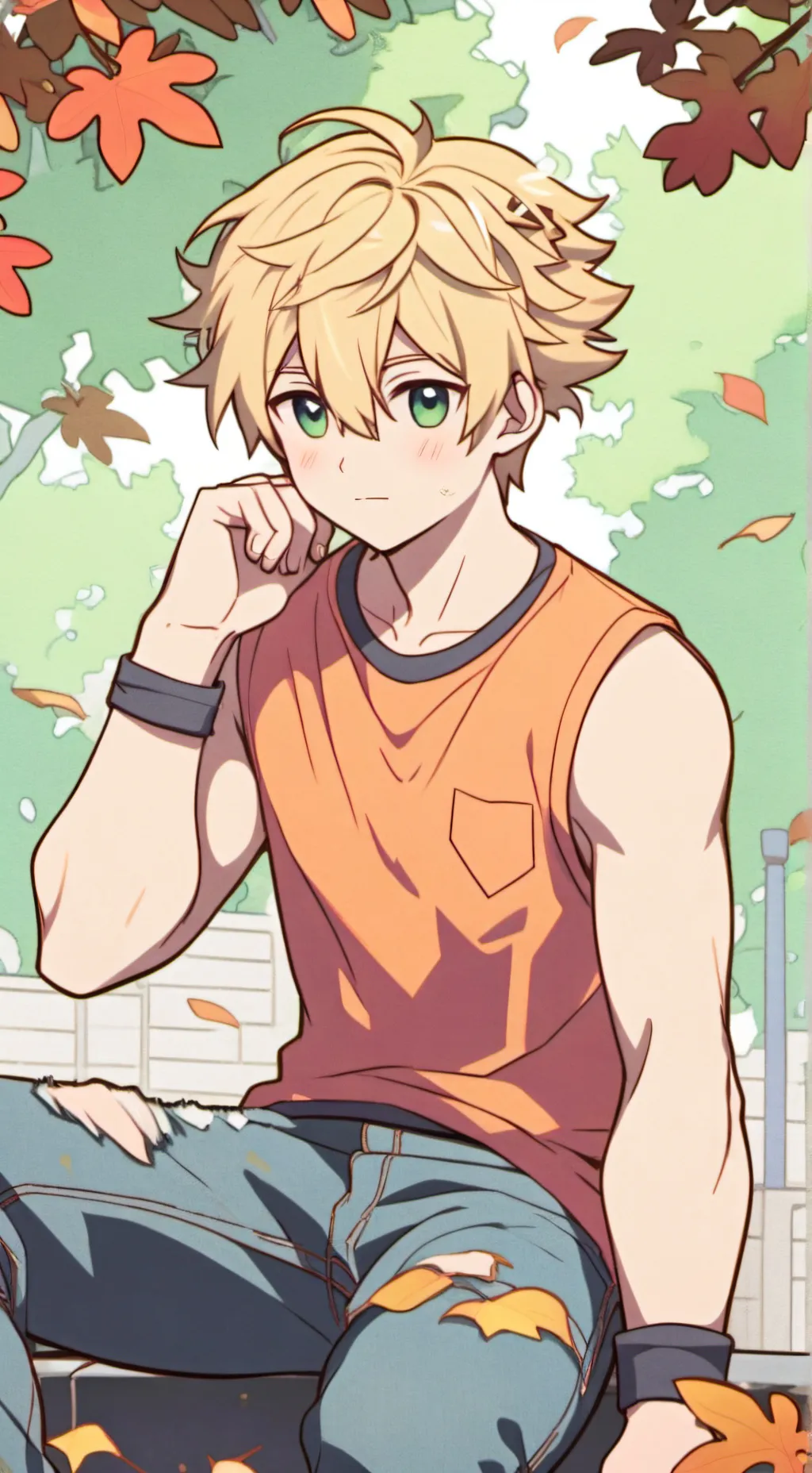 ai character: Bakugo 11 ans background