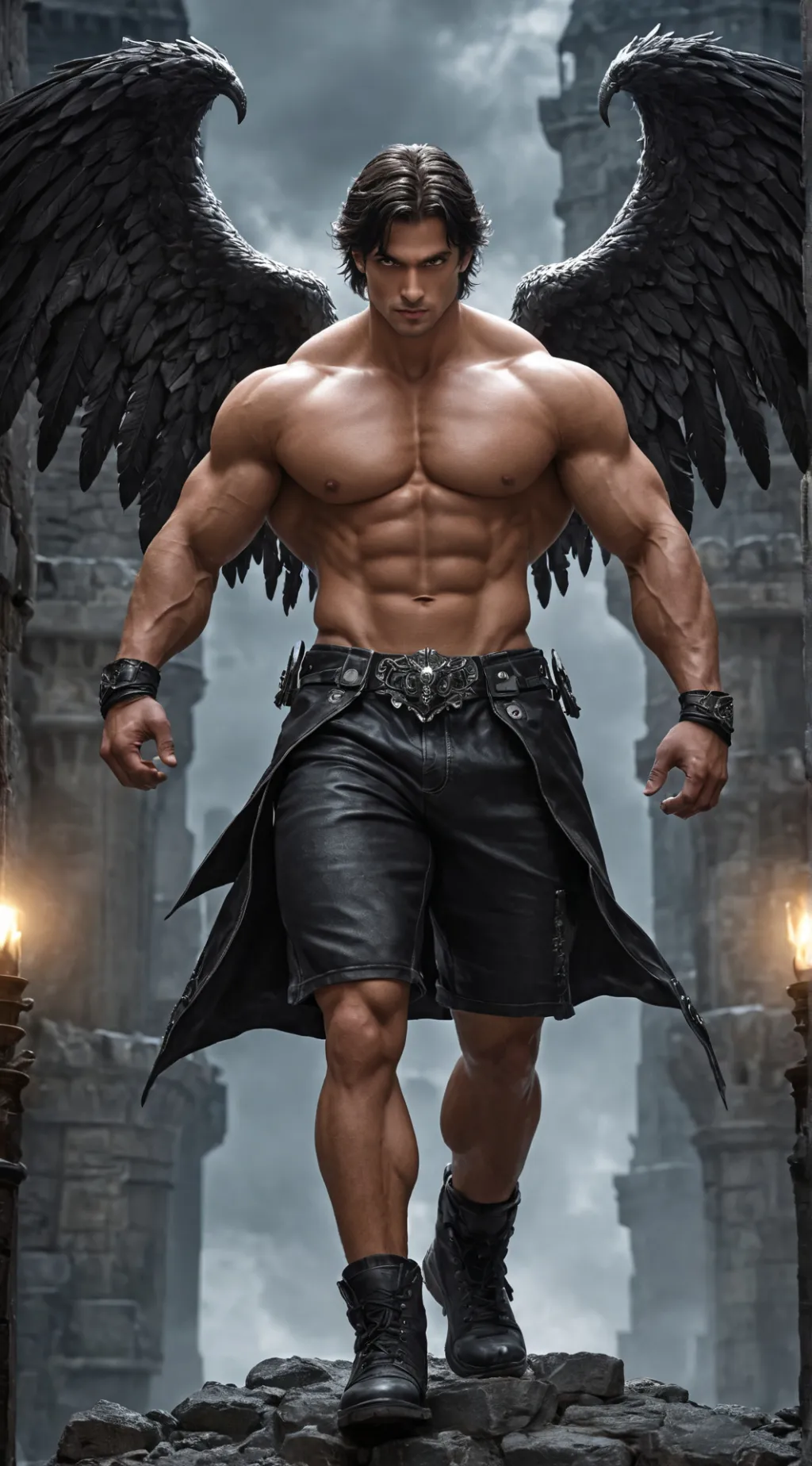 ai character: Dark Angel background