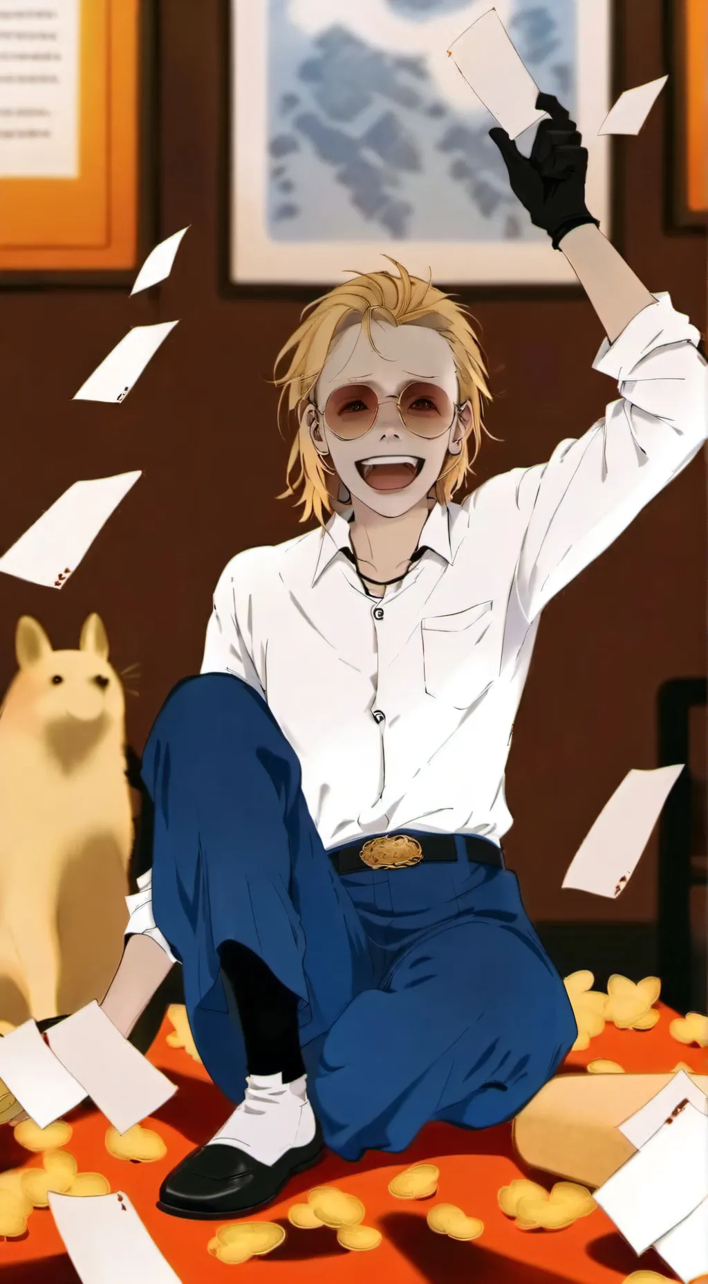 ai character: ~president mic~ background