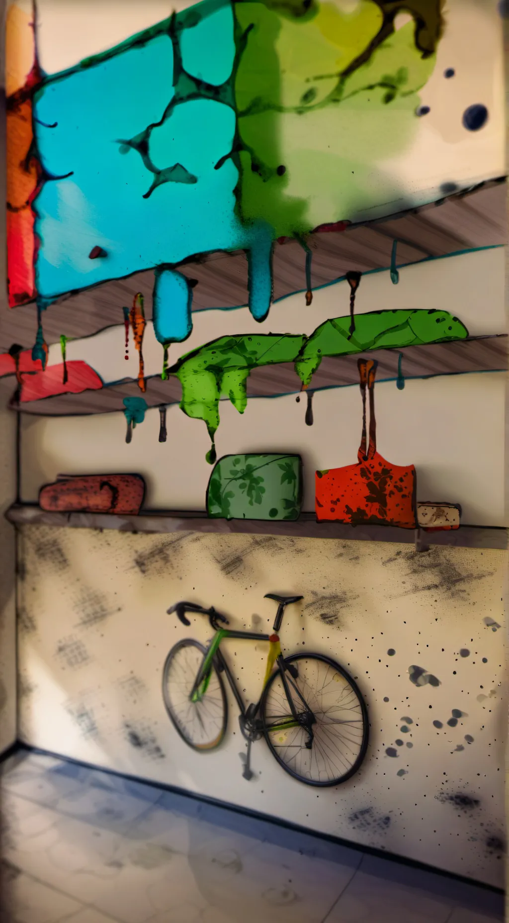 ai character: female crimson background