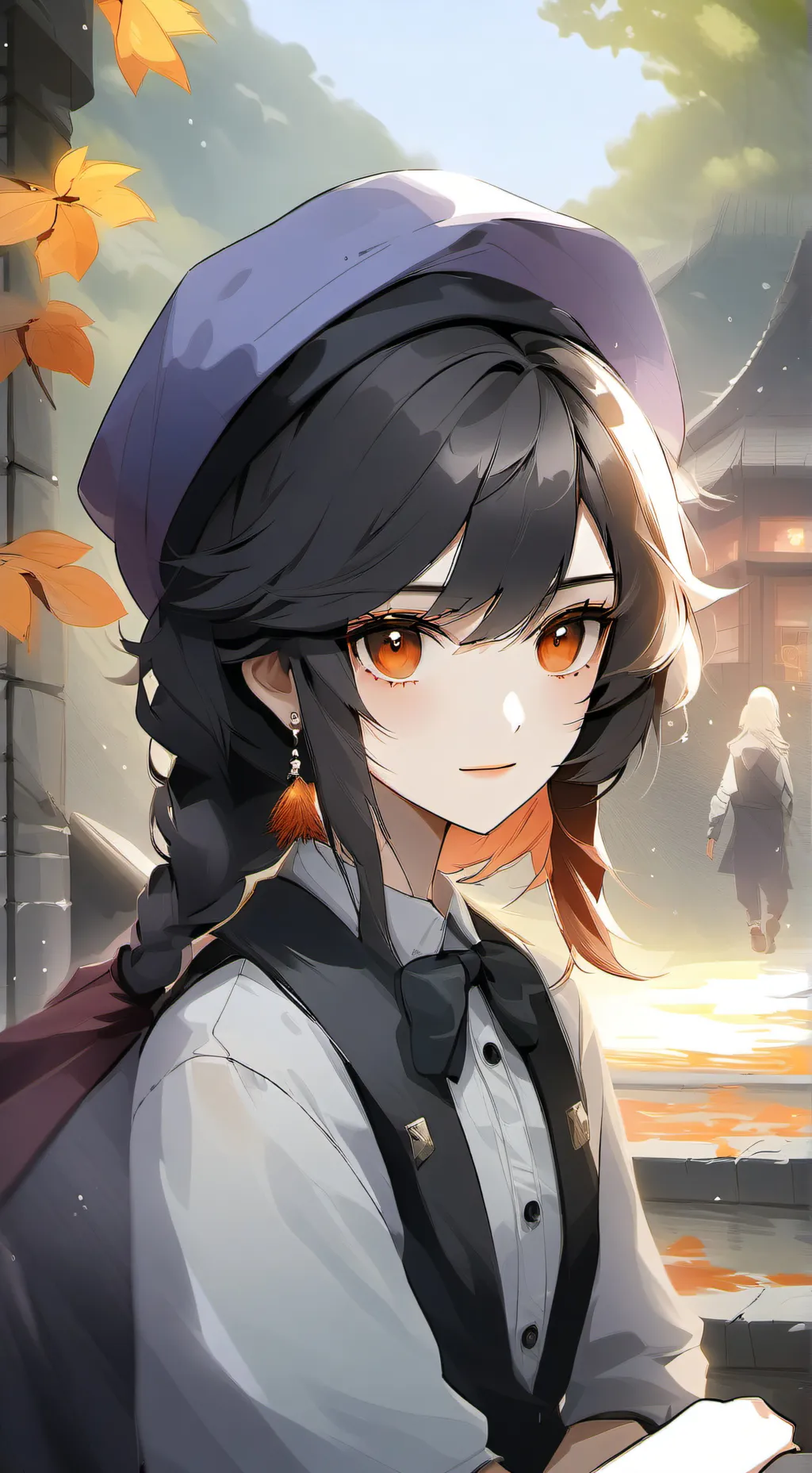 ai character: Girl background