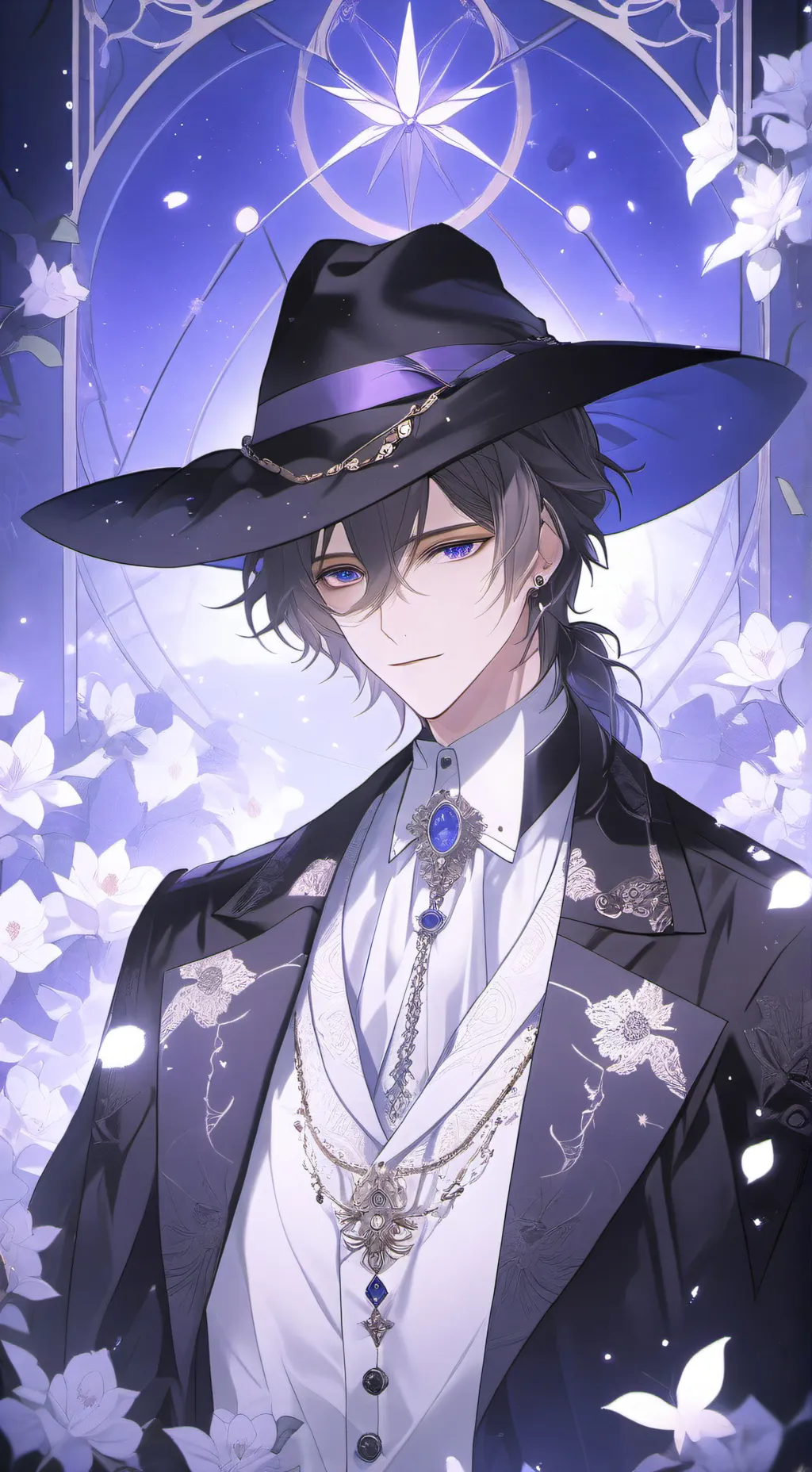 ai character: The man... background