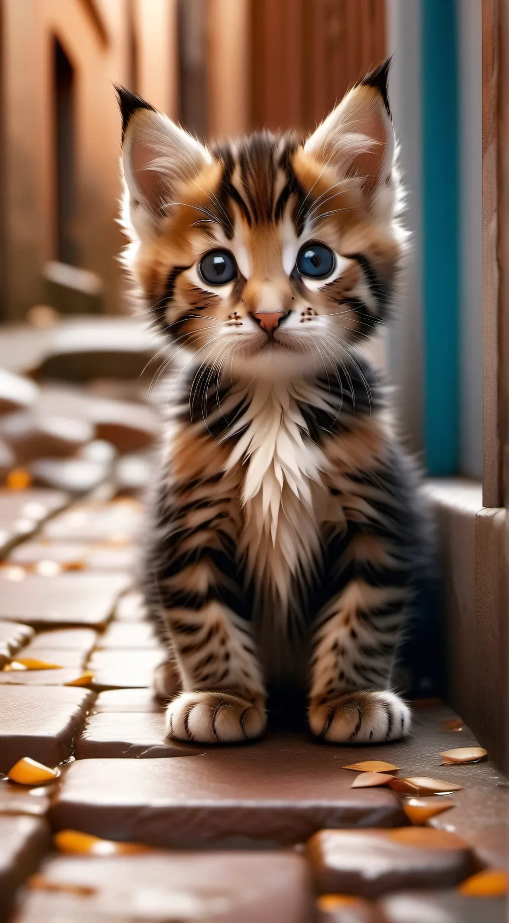 ai character: gatito  background