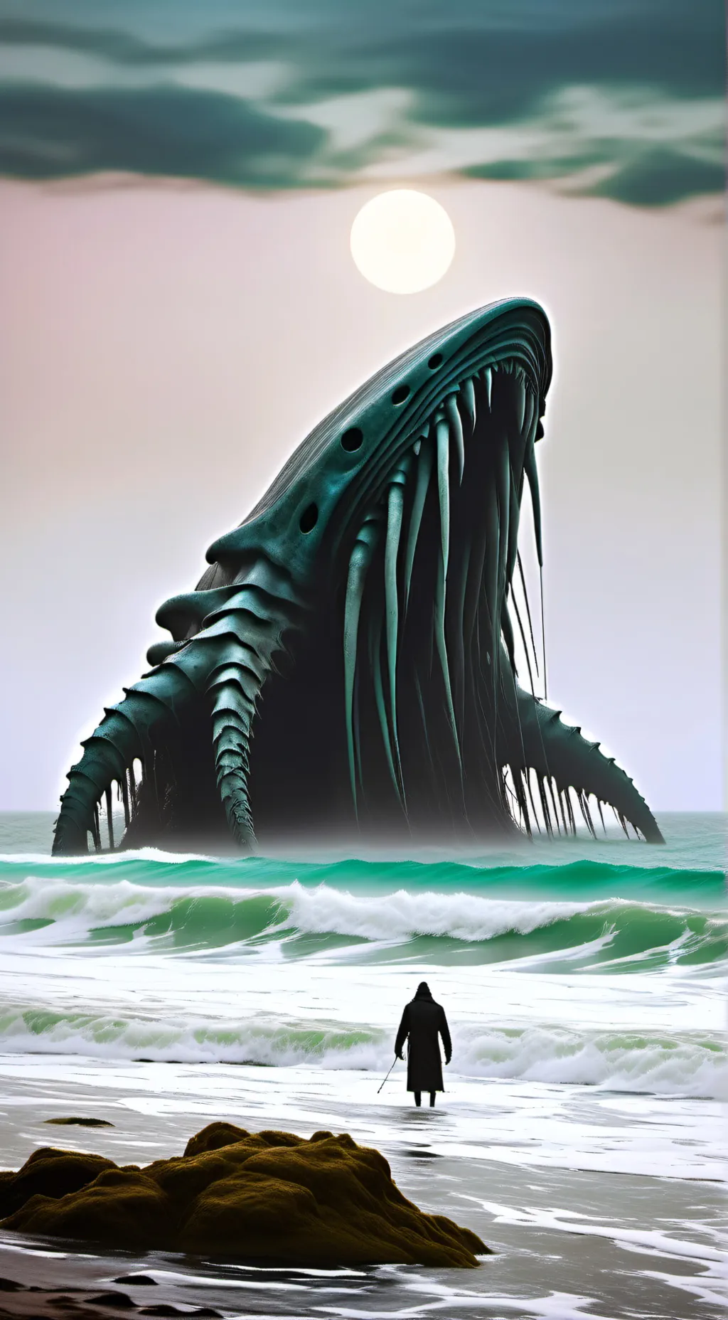 ai character:  shark leviathan background