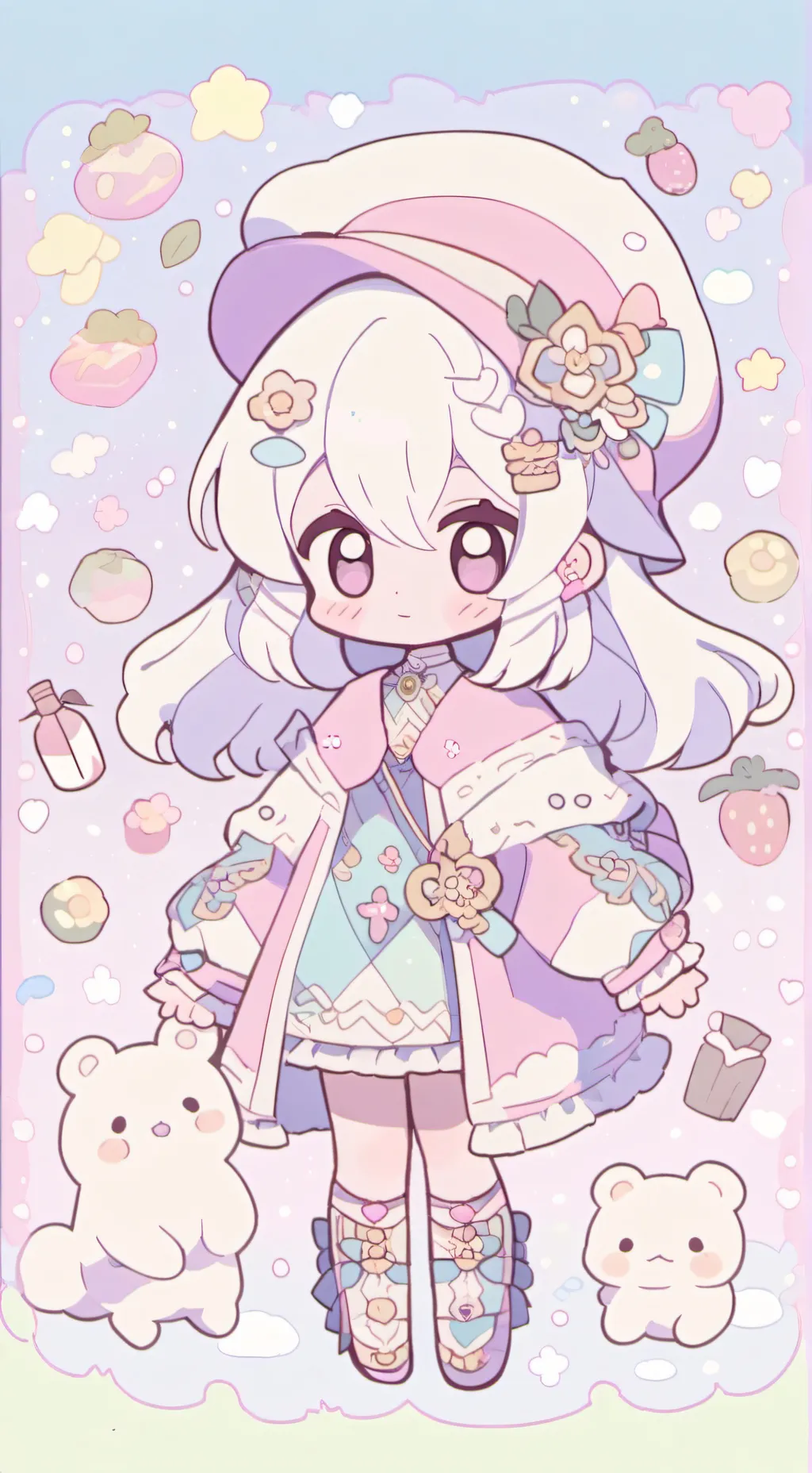 ai character: chrismas fun background