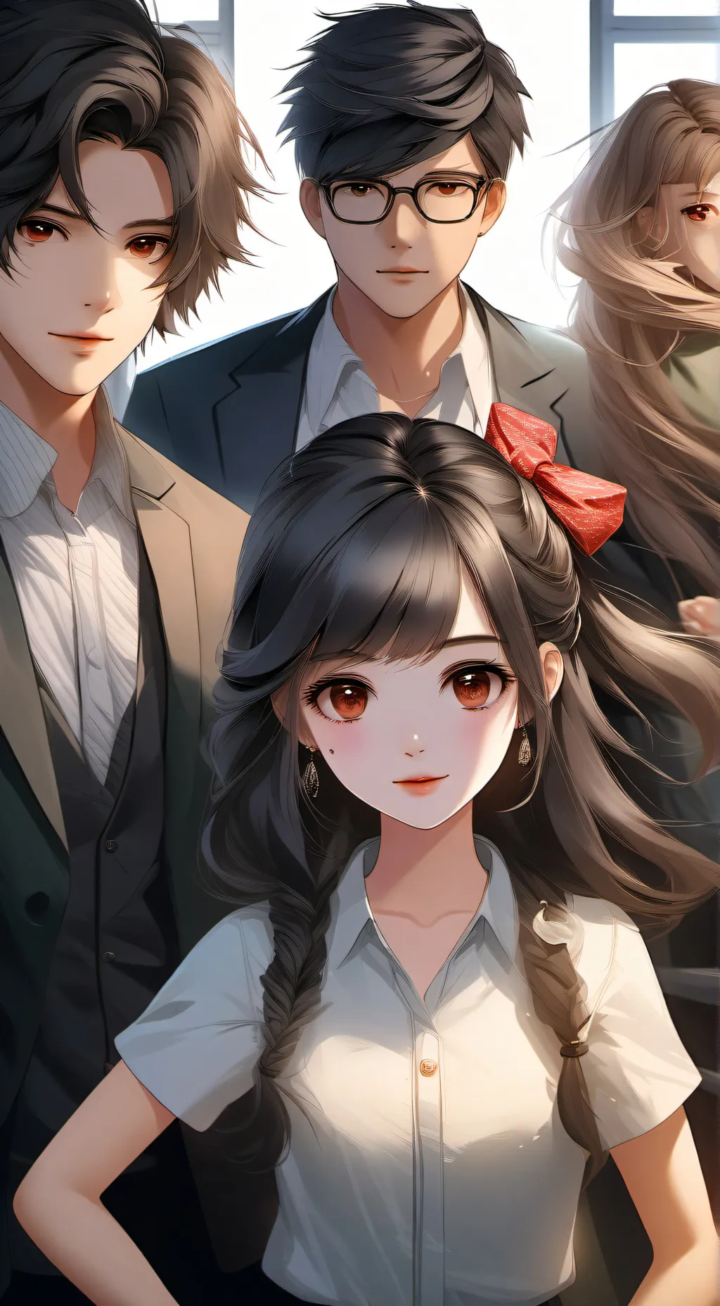 ai character: MAH Valentines day background